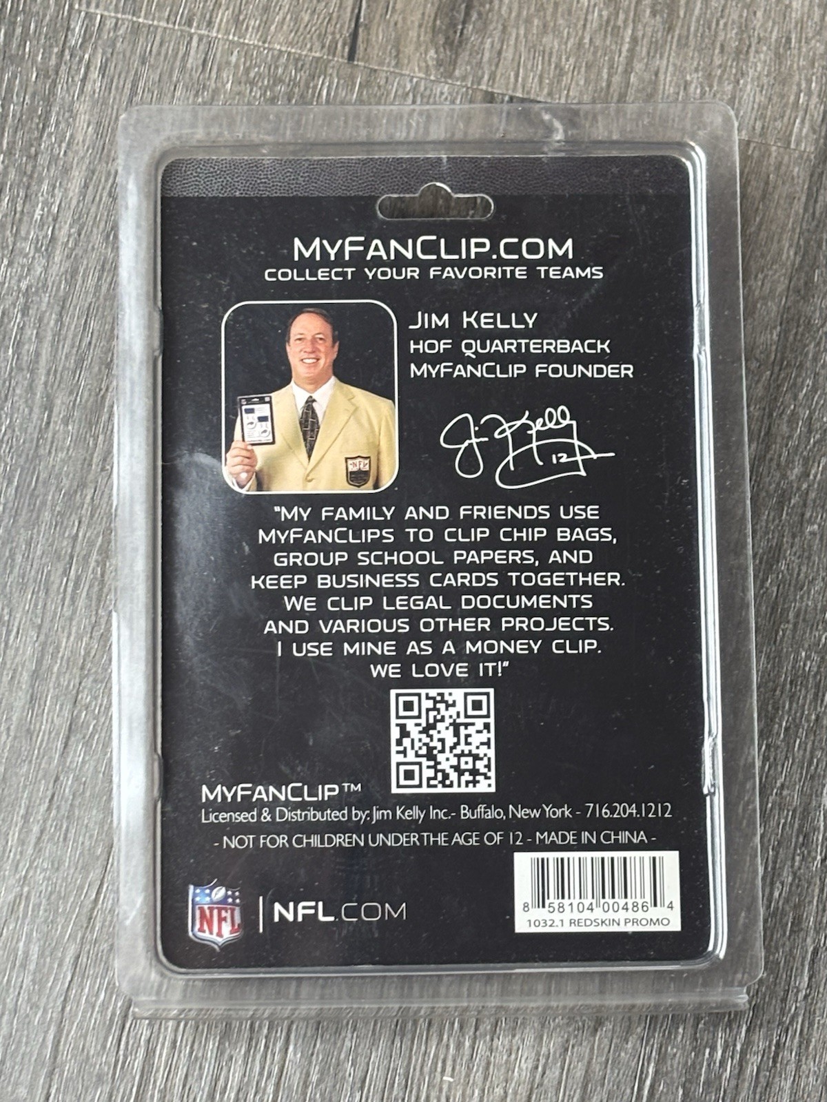 Washington Redskins NFL MYFANCLIP All Purpose Clip-NEW
