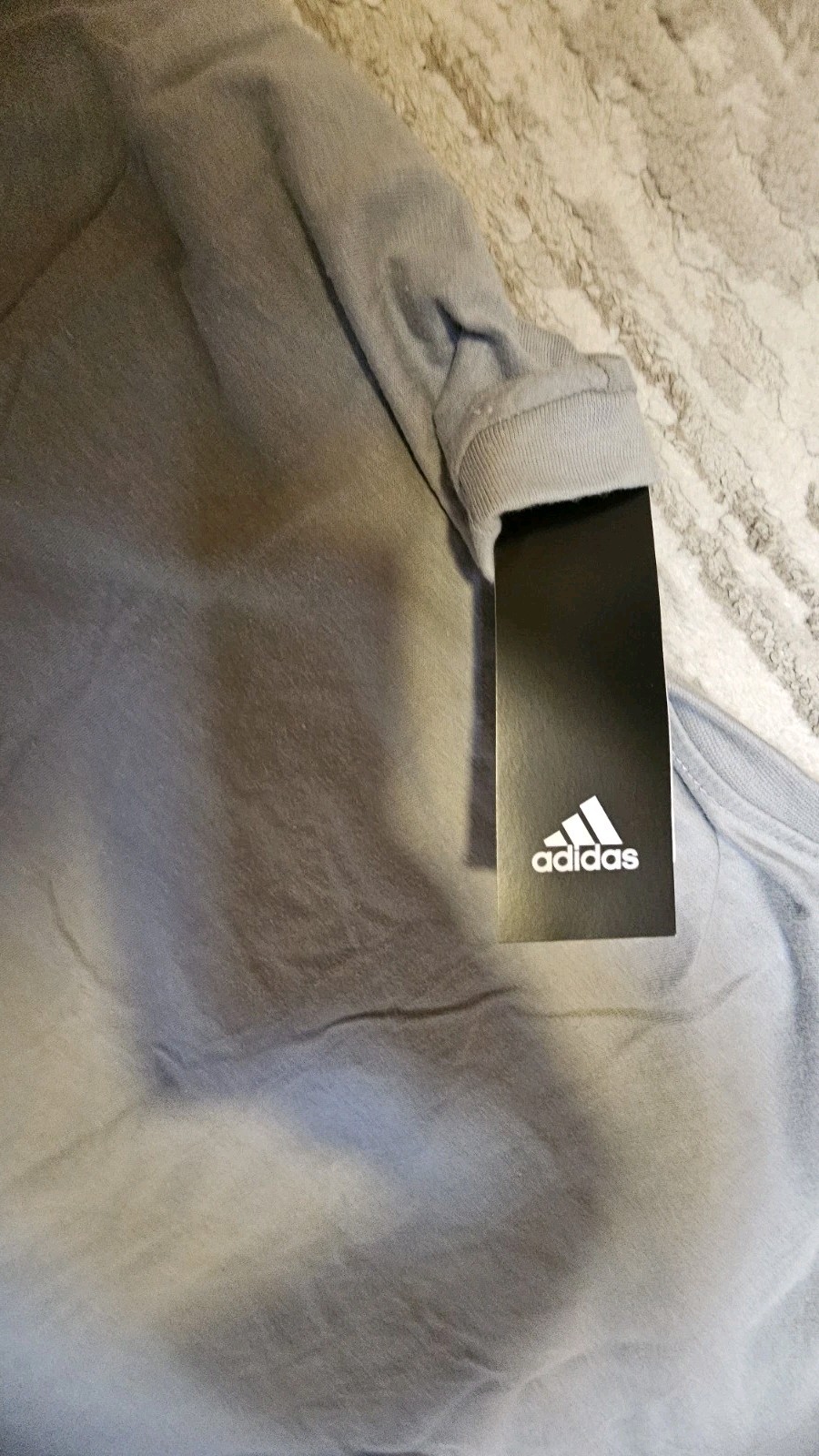 Arsenal Football Soccer T-Shirt Adidas L Gray Short Sleeves