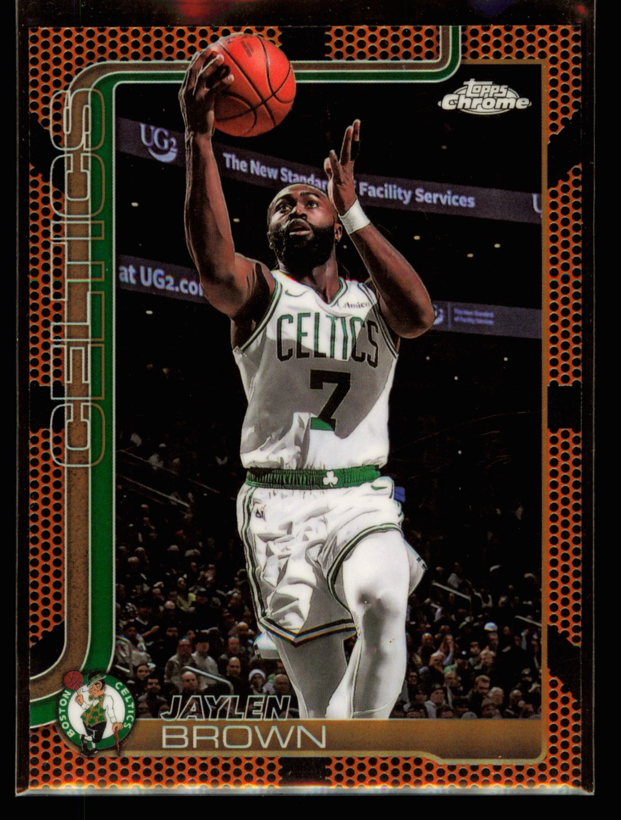 2025-26 Topps Chrome Jaylen Brown #51 Basketball Refractor – Boston Celtics