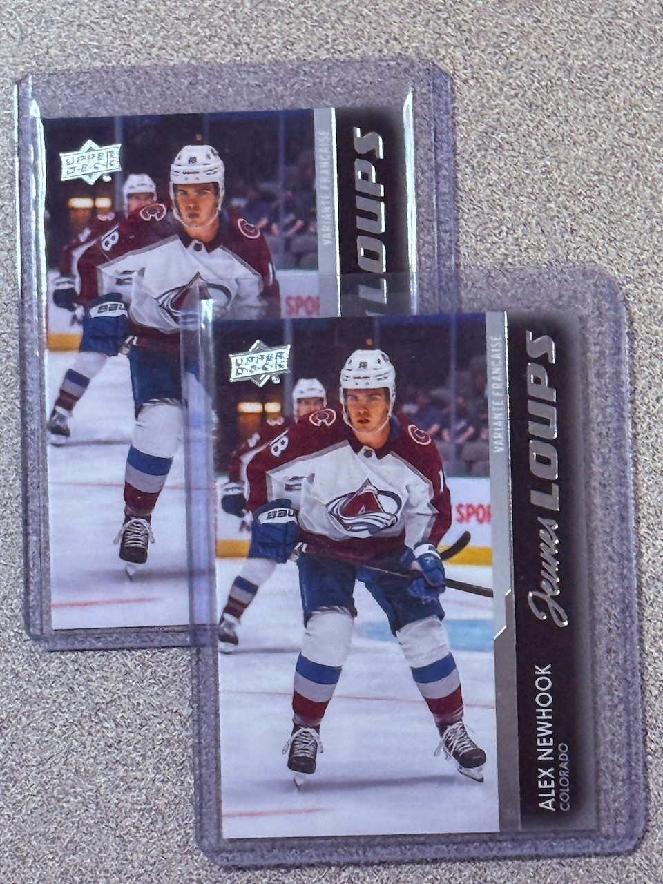 2021-22 Upper Deck French #461 Young Guns RC Alex Newhook