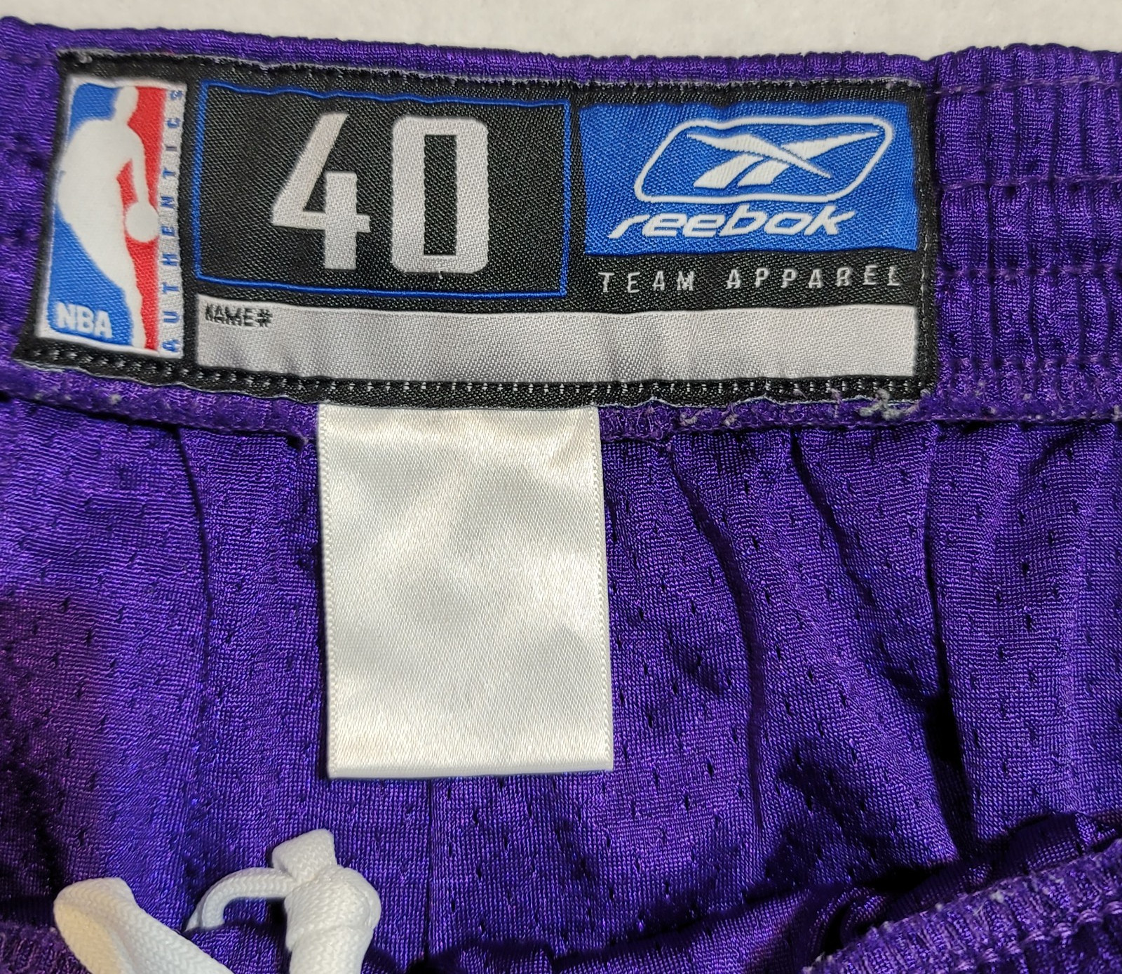 Milwaukee Bucks NBA Reebok Team Issued Shorts Game Purple Green Men 40 Vintage
