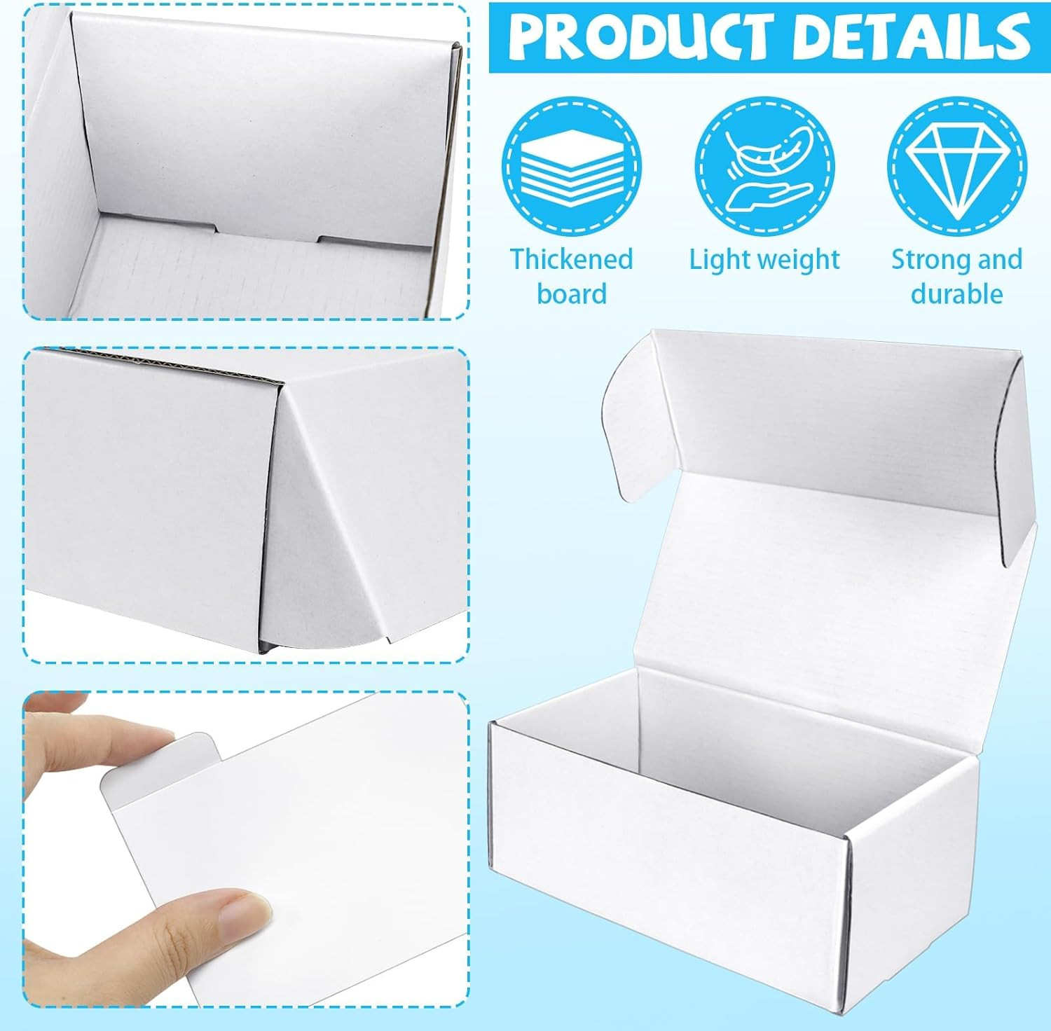Trading Card Storage Box with Dividers, 6 Pack • 400 Count Bulk Card Collection