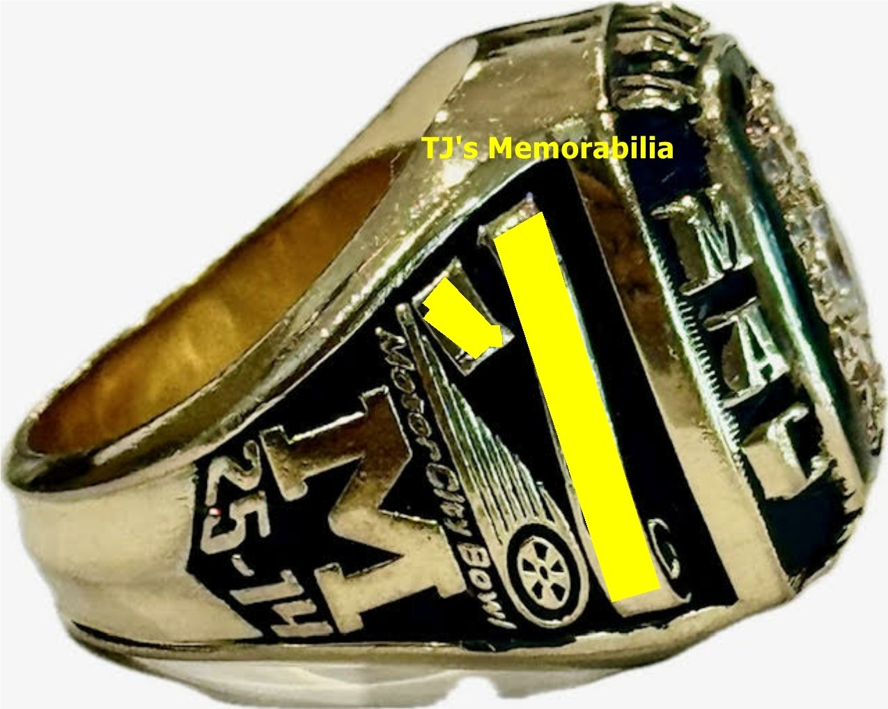 2000 MARSHALL THUNDERING HERD MAC & MOTOR CITY BOWL CHAMPIONS CHAMPIONSHIP RING
