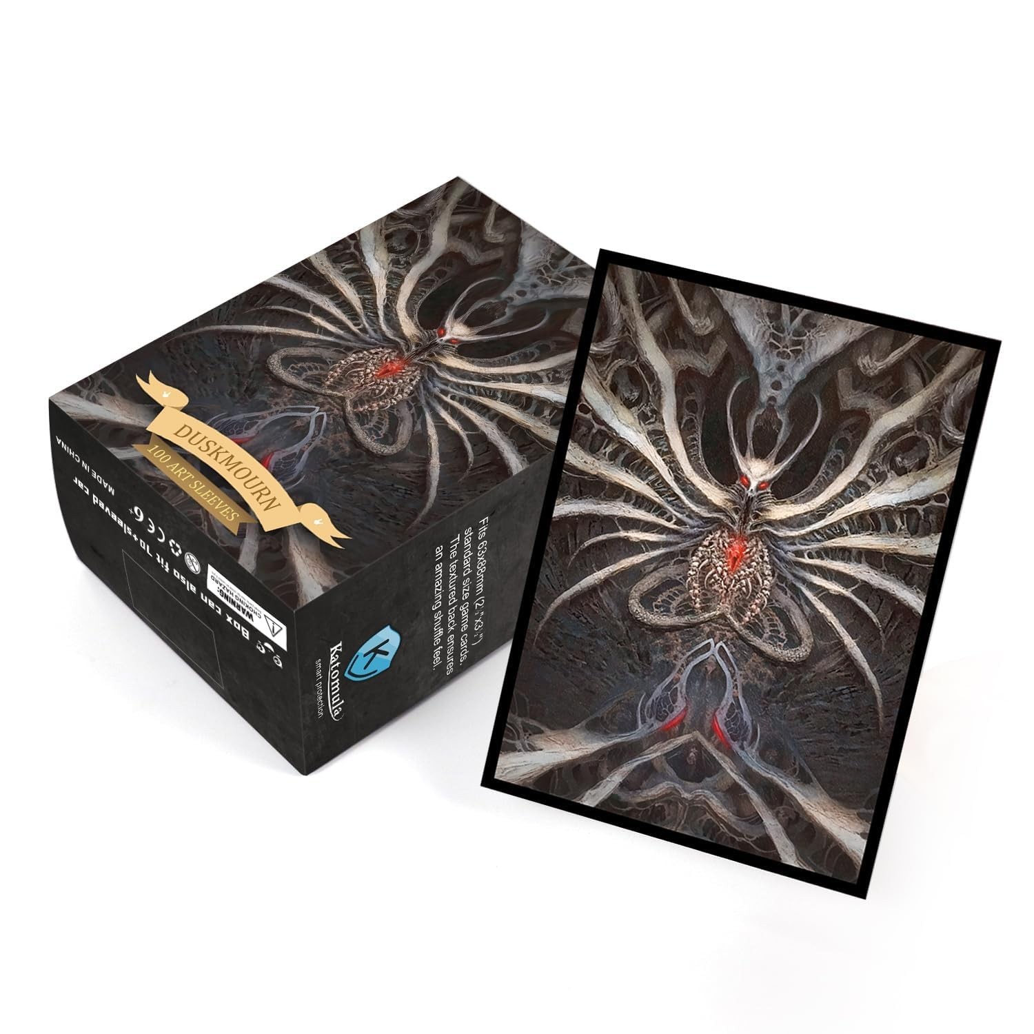 100 PCS MTG Card Sleeves with 100 PCS Perfect Fit Sleeves, Art Matte Card Sle…