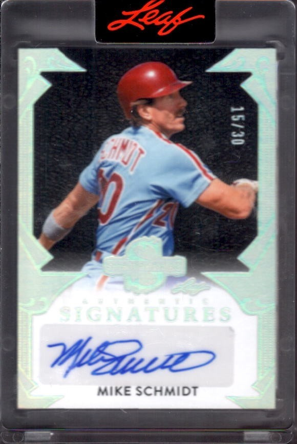 MIKE SCHMIDT 2025 Leaf Spectacular Signatures Silver Autograph Auto #15/30