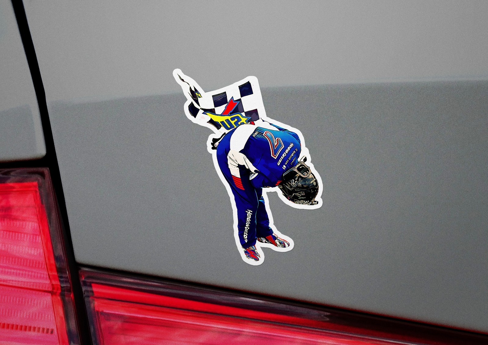 Kyle Busch Rowdy NASCAR Racing Sticker Waterproof Decal–Glossy Vinyl