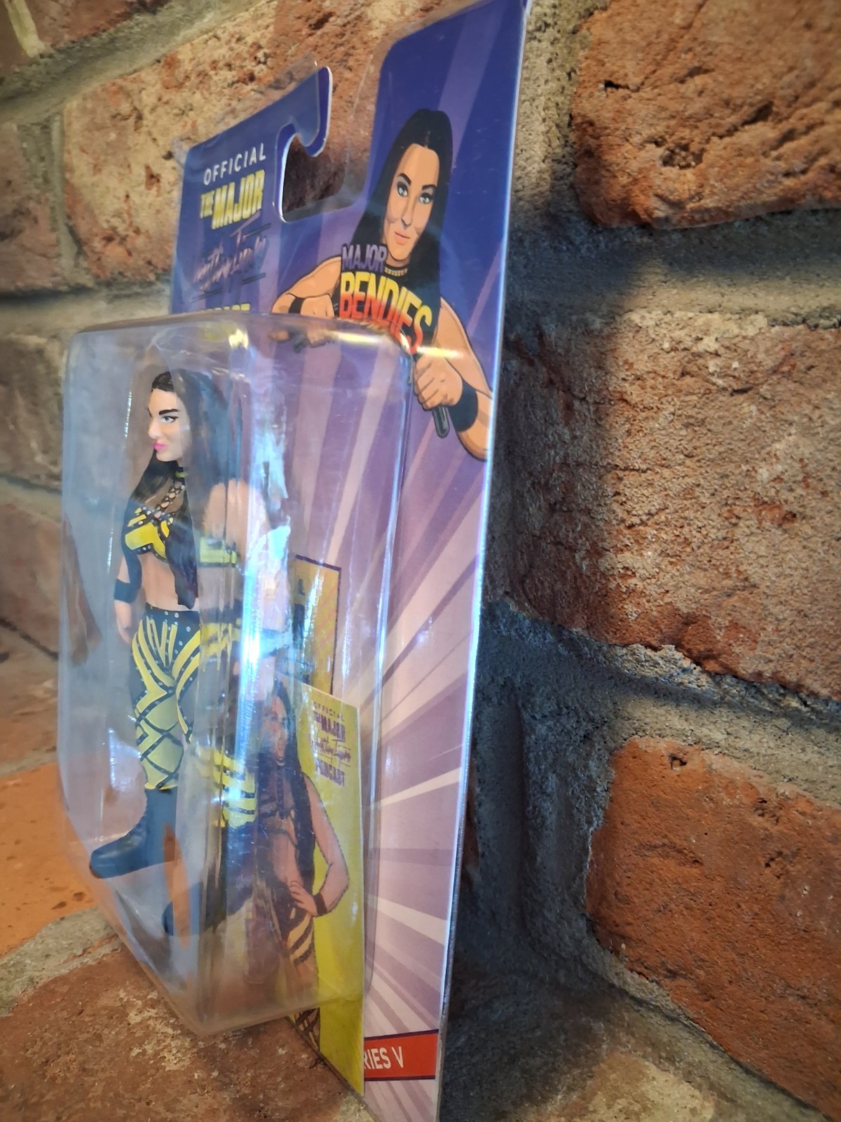 Major Bendies Deonna Purrazzo Figure Major Wrestling Podcast Series V Card WWE 5