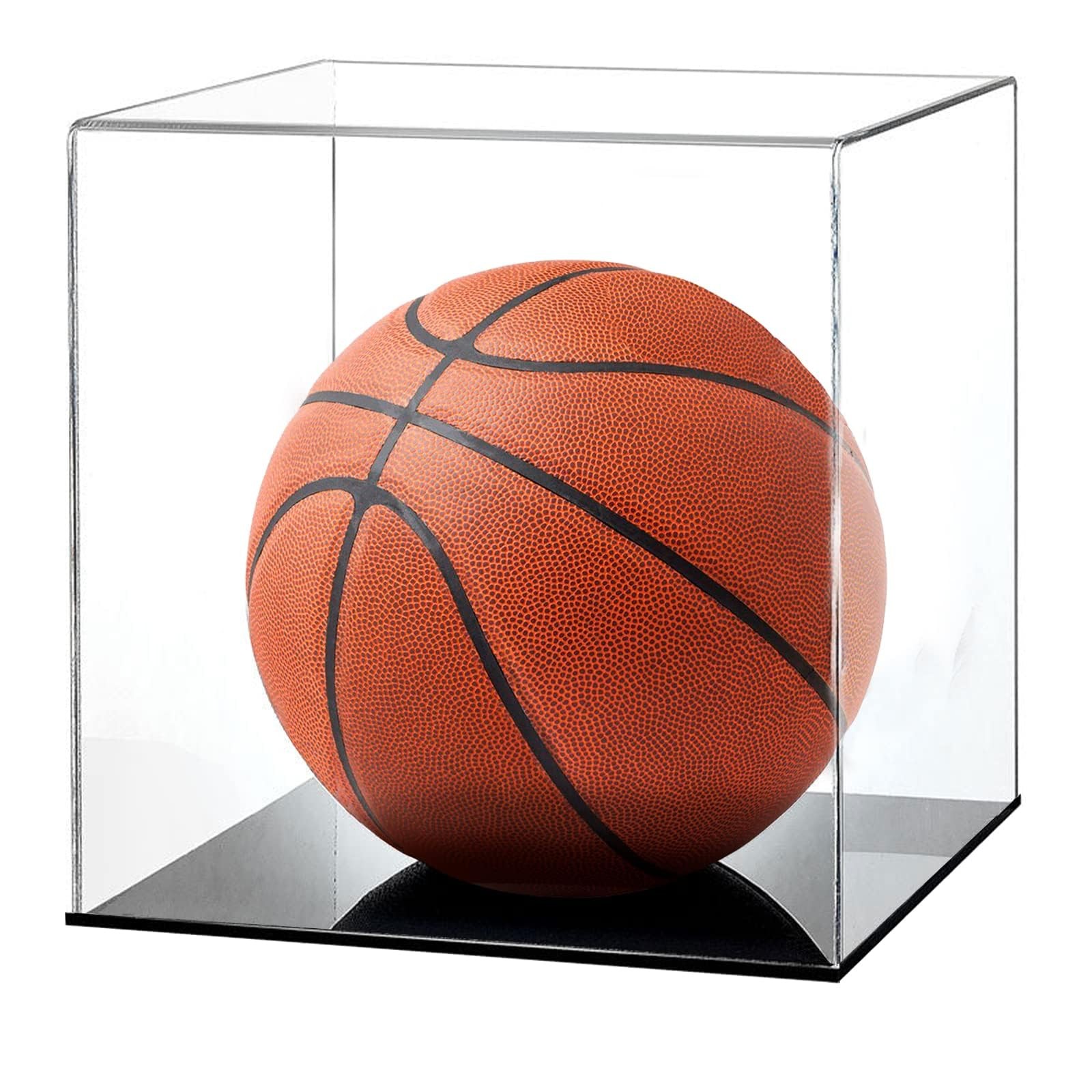 Basketball Display Case Acrylic Storage Box Collectible Memorabilia Holder
