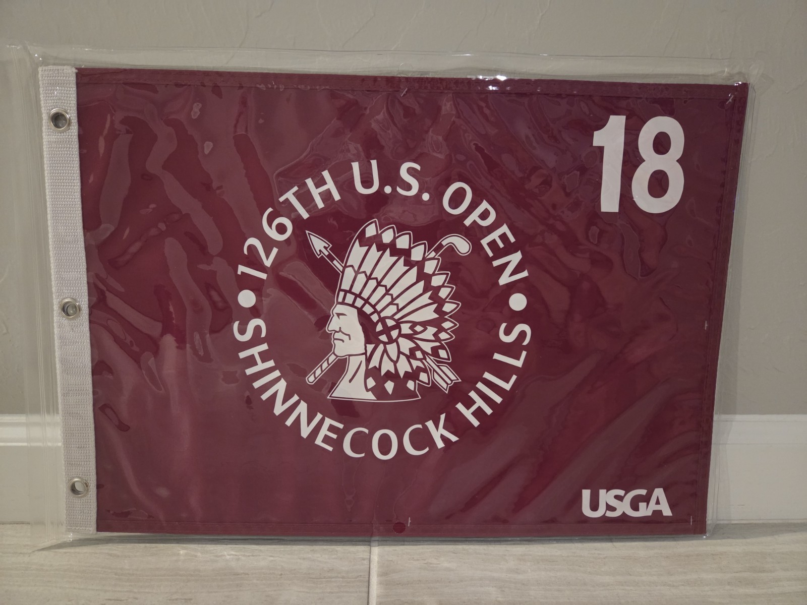 2026 US Open Golf Flag Shinnecock Hills Authentic With FREE BALL MARKER 1 INCH