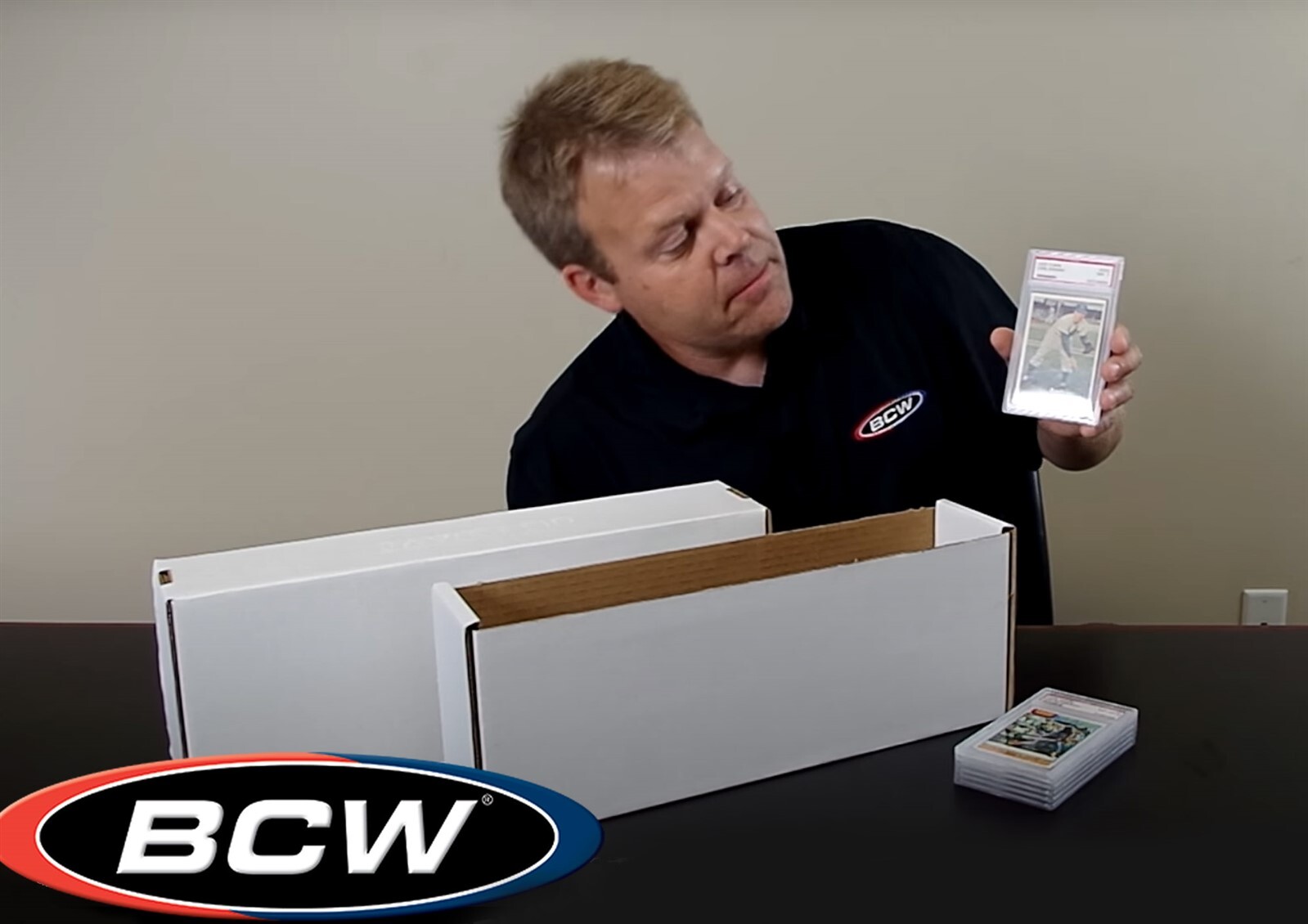 5 BCW Graded Card Super Vault Shoe Storage Box PSA Beckett & Other Slabed Cards