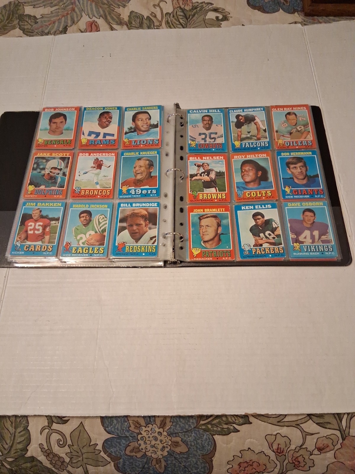 1971 Topps Football Complete Set 1-263 G+ Conditions