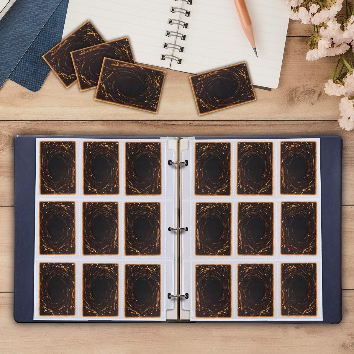 Top-Loading 9 Pocket Card Sheets – 648 Pocket Capacity for Organized Protection