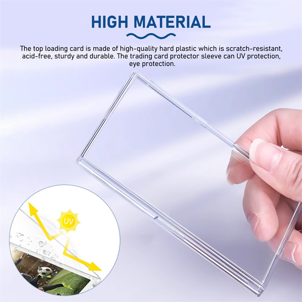5-100Pack Acrylic Trading Sports Baseball Card Holders 35pt Hard UV Protection