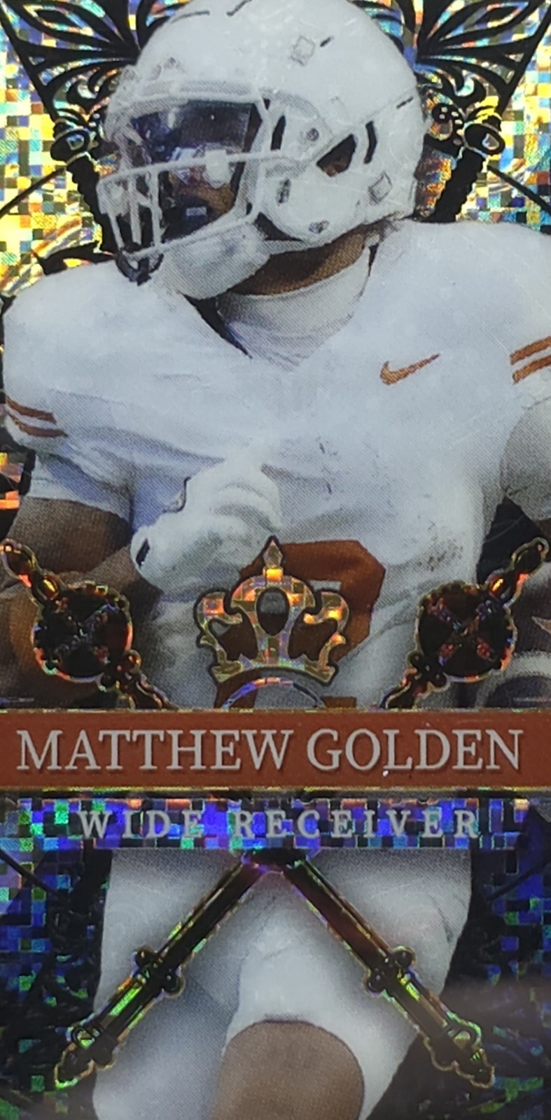 Matthew Golden 2024 Wild Card 1/1 Black Gold Diagonal Mini Box Green Bay Packers
