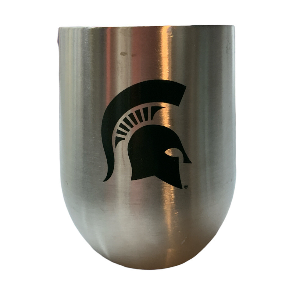 Michigan State Spartans College NCAA 12 Fluid oz. Stainless Steel Cup -used
