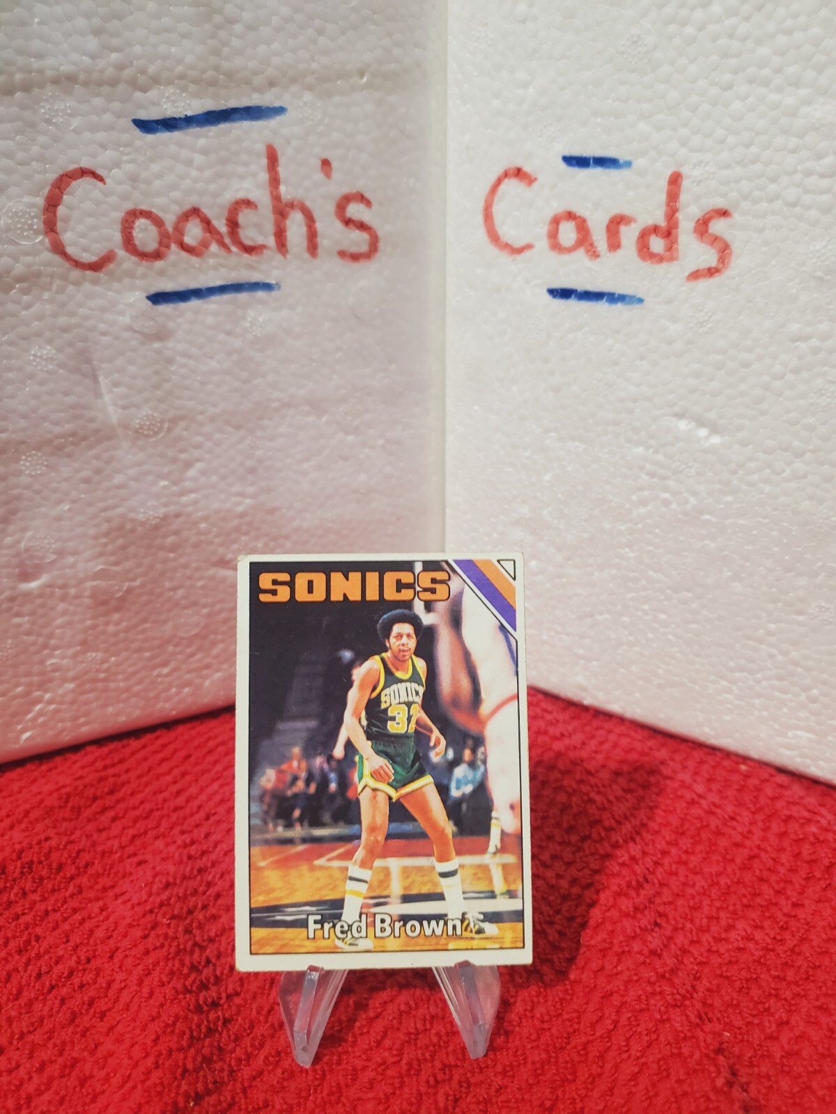 1975 Topps NBA Fred Brown #41 “Downtown Freddie Brown” Seattle Supersonics