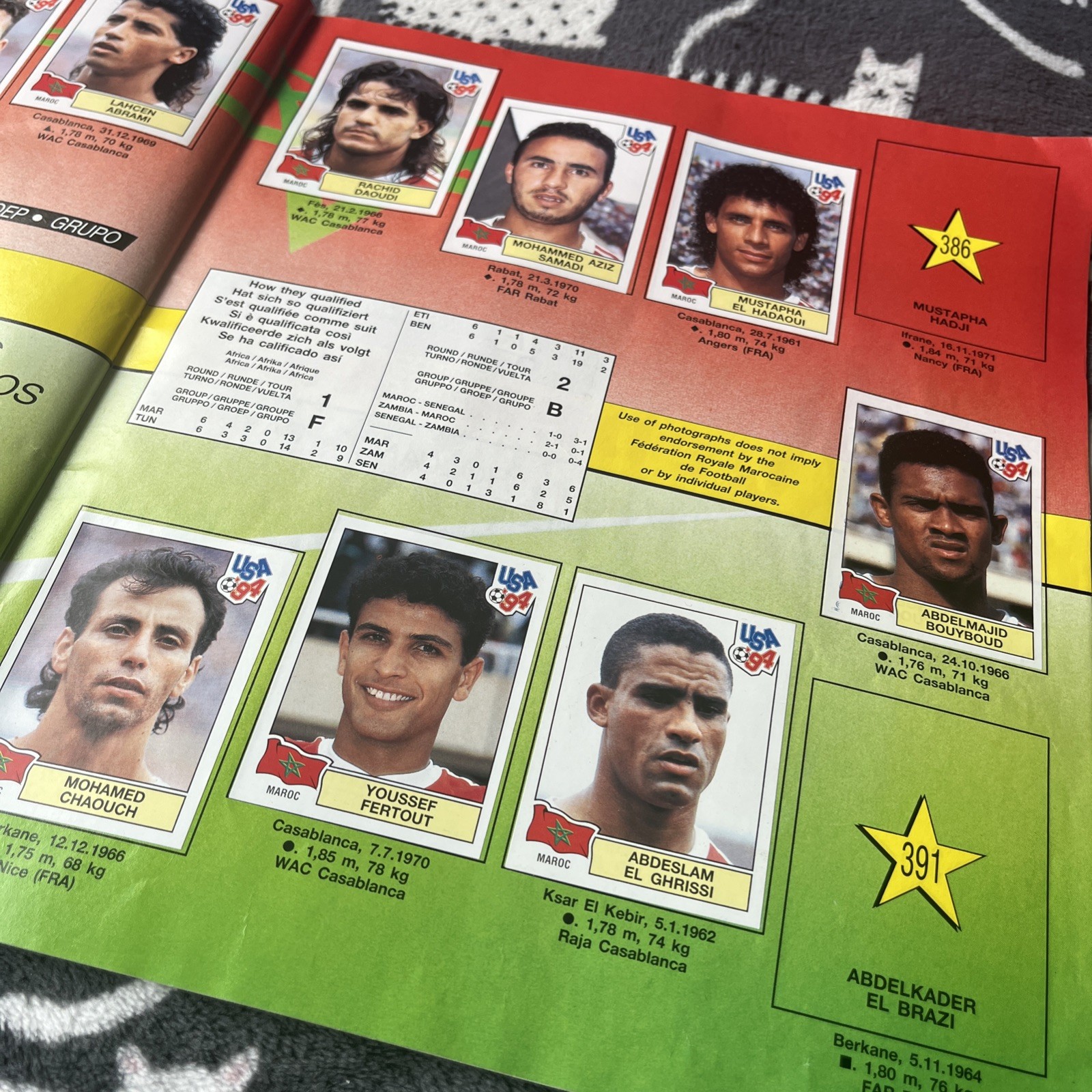 Panini USA World Cup 94 Football Album Incomplete – 275 Stickers – Free UK P&P