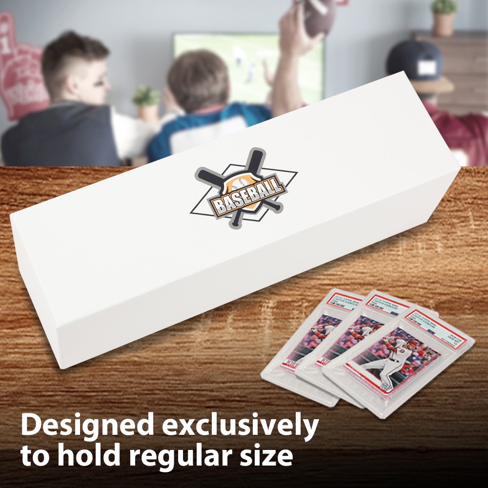25 Storage Boxes LOT 800 Count Ct Sports Cards Trading White Max Pro Shipping US