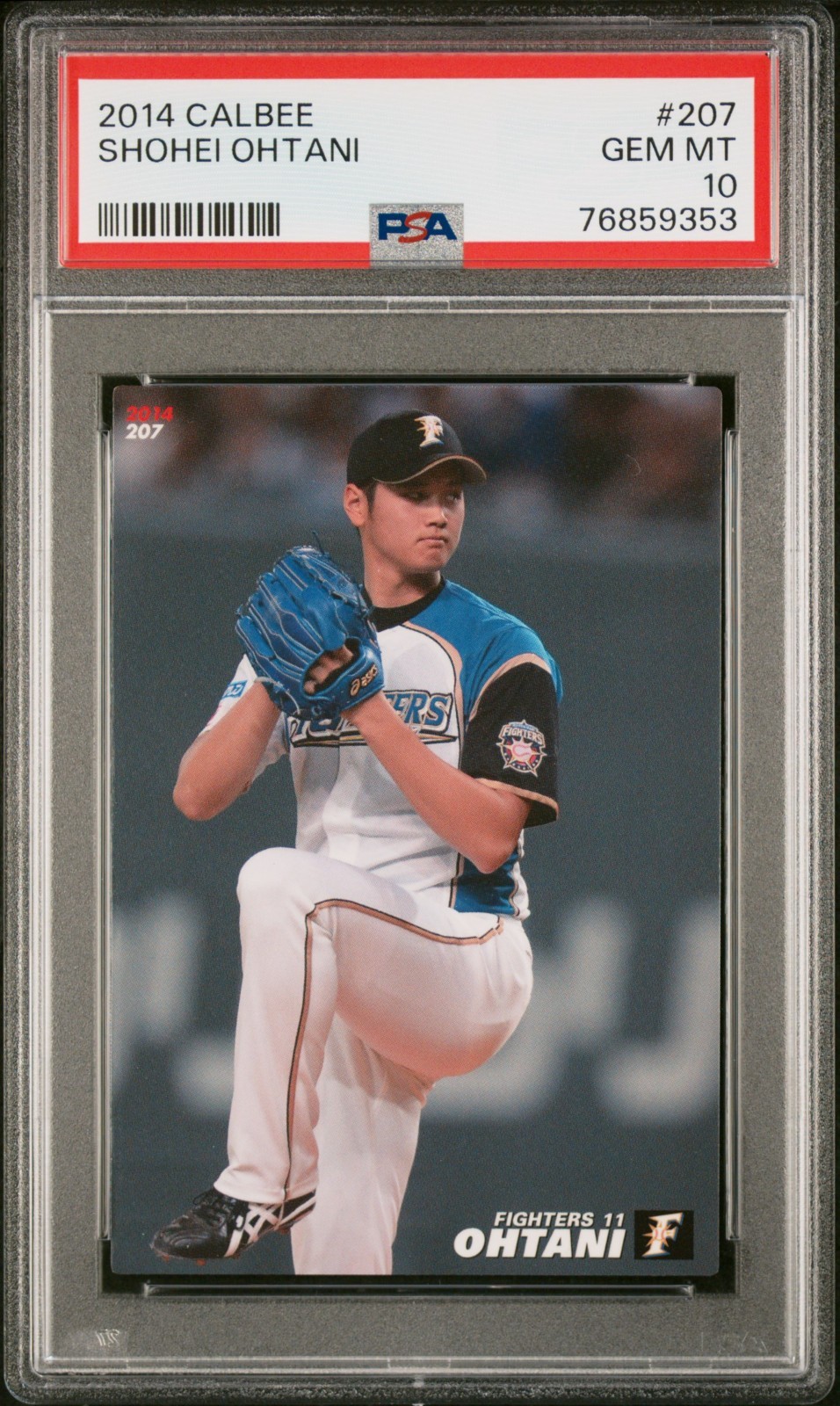 2014 Calbee #207 Shohei Ohtani Low Pop 37 **GEM MINT** PSA 10