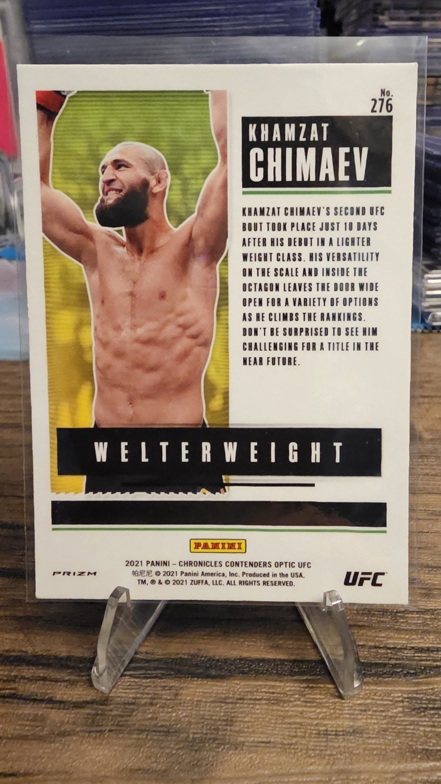 2021 Chronicles UFC KHAMZAT CHIMAEV Contenders Optic Season Ticket Silver 🔥🔥🔥