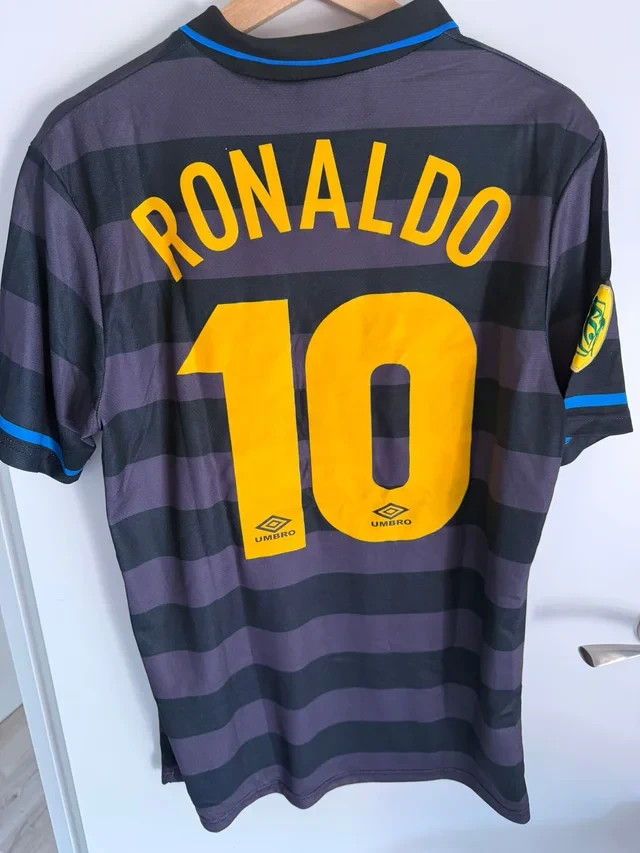 Ronaldo Nazário Inter Milan #10 Jersey – Vintage Retro Rare Classic Shirt LARGE