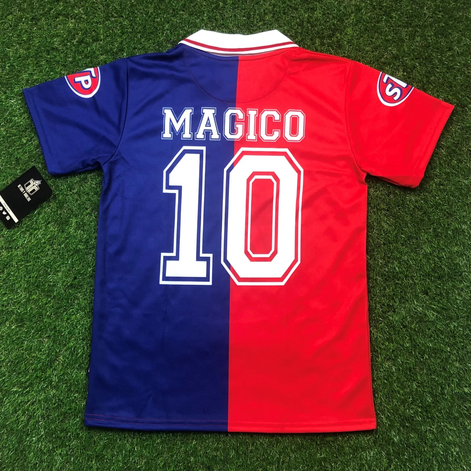 CD FAS, Men’s Retro Soccer Jersey, 1994 Taca, Mágico #10 (LOOSE FIT)