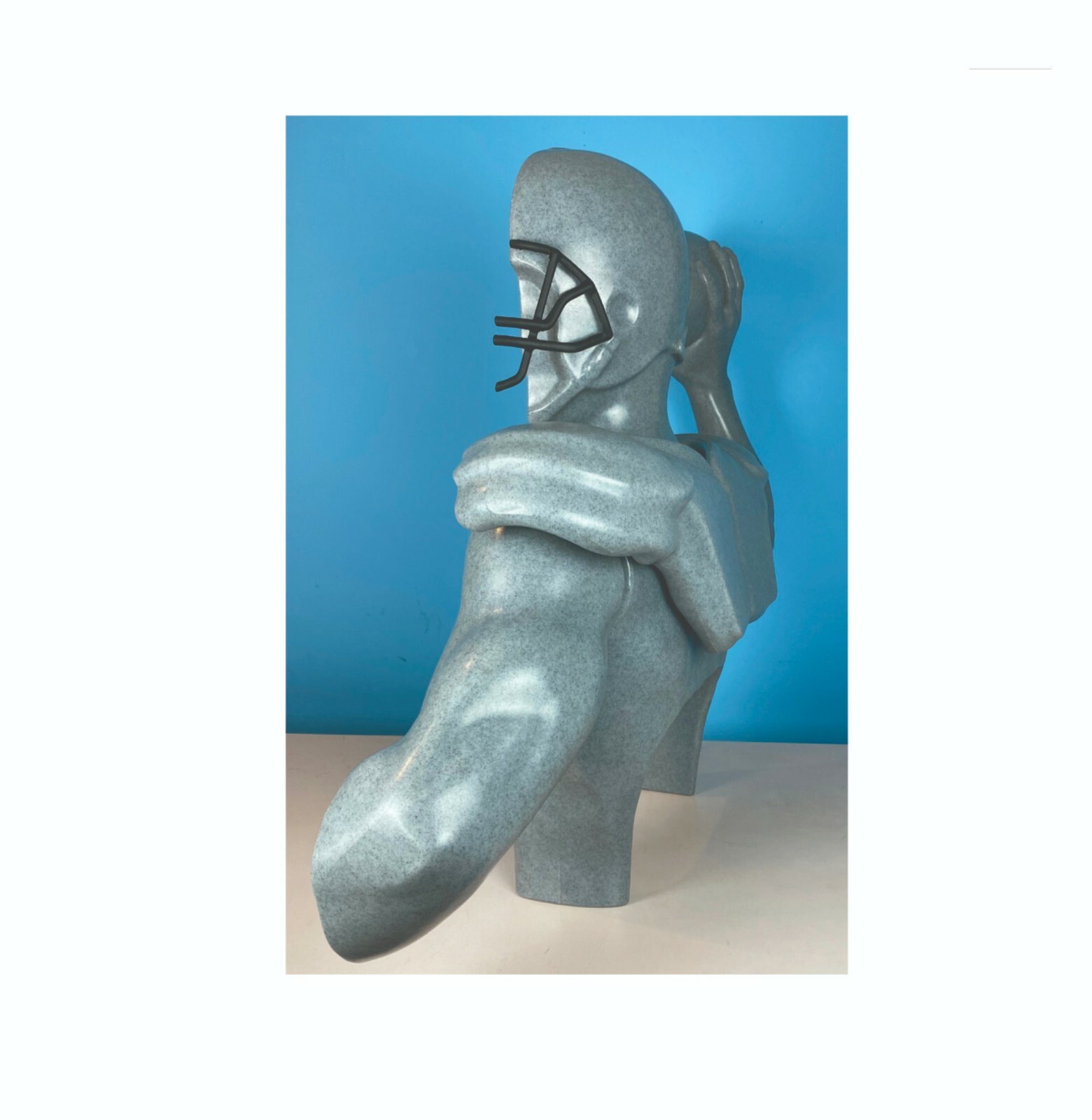 Premium Football Display, Wall Hanging Statue Display, Jersey Frame Alternative