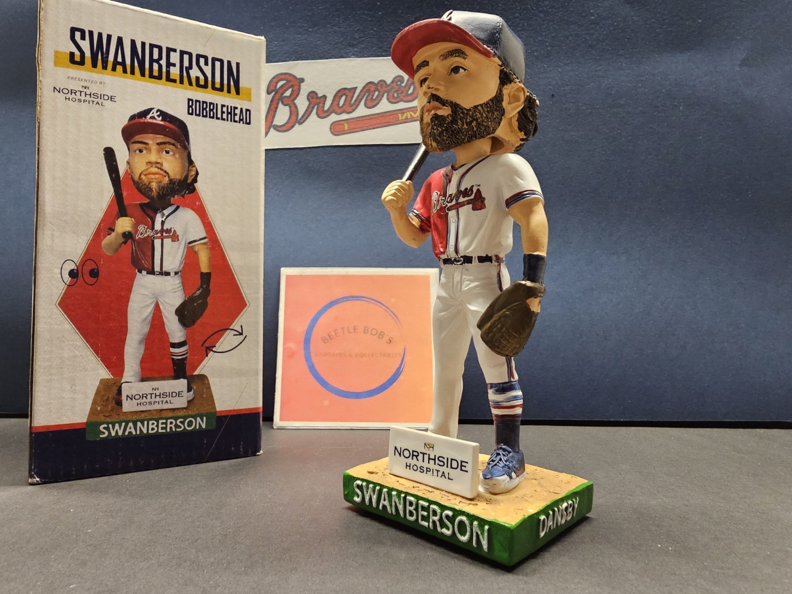 Dansby Swanson & Charlie Culberson Atlanta Braves MLB 2019 SGA Bobblehead NIB