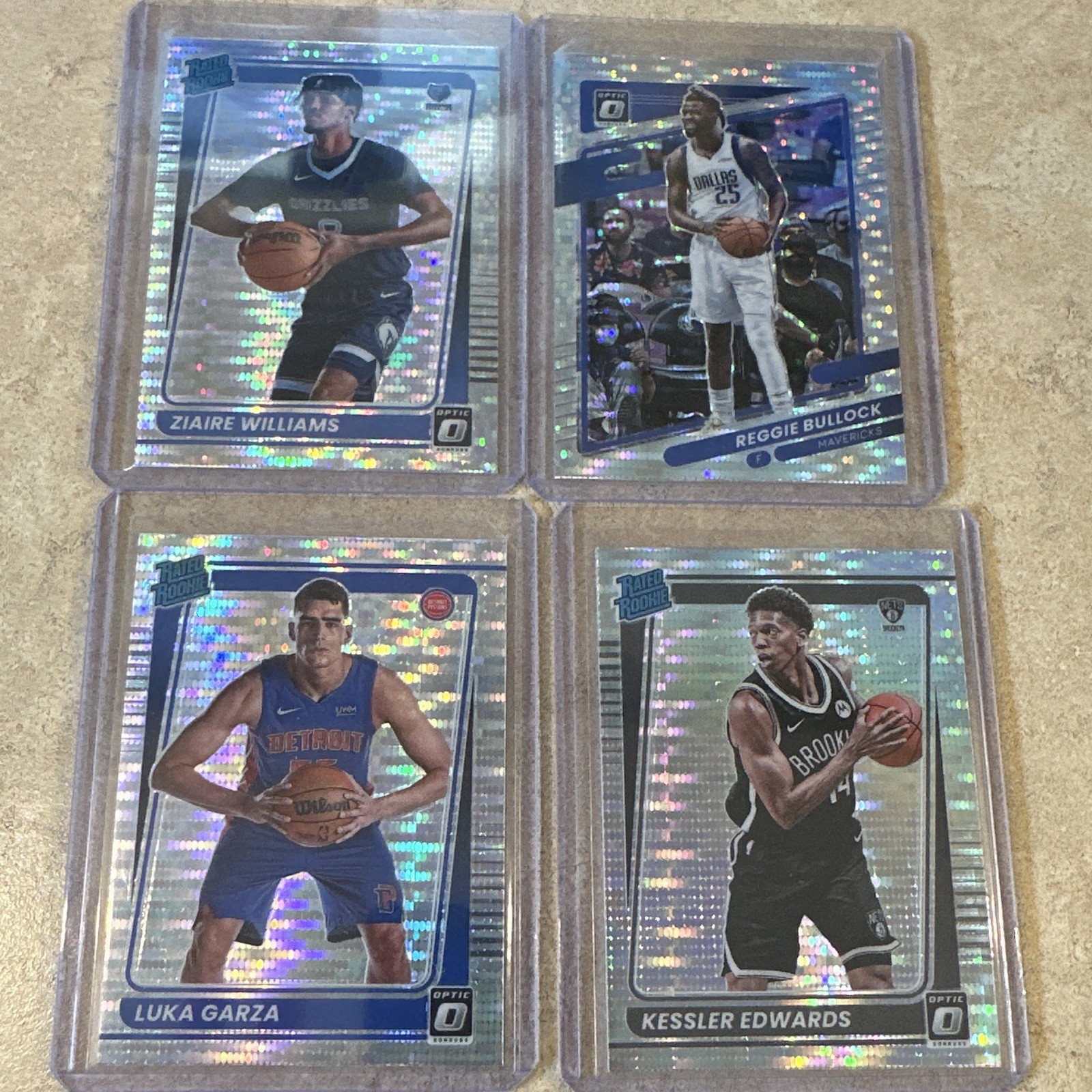 Panini 2021-22 Donruss Optic Prizm NBA Rated Rookie Lot – 4 Cards Williams