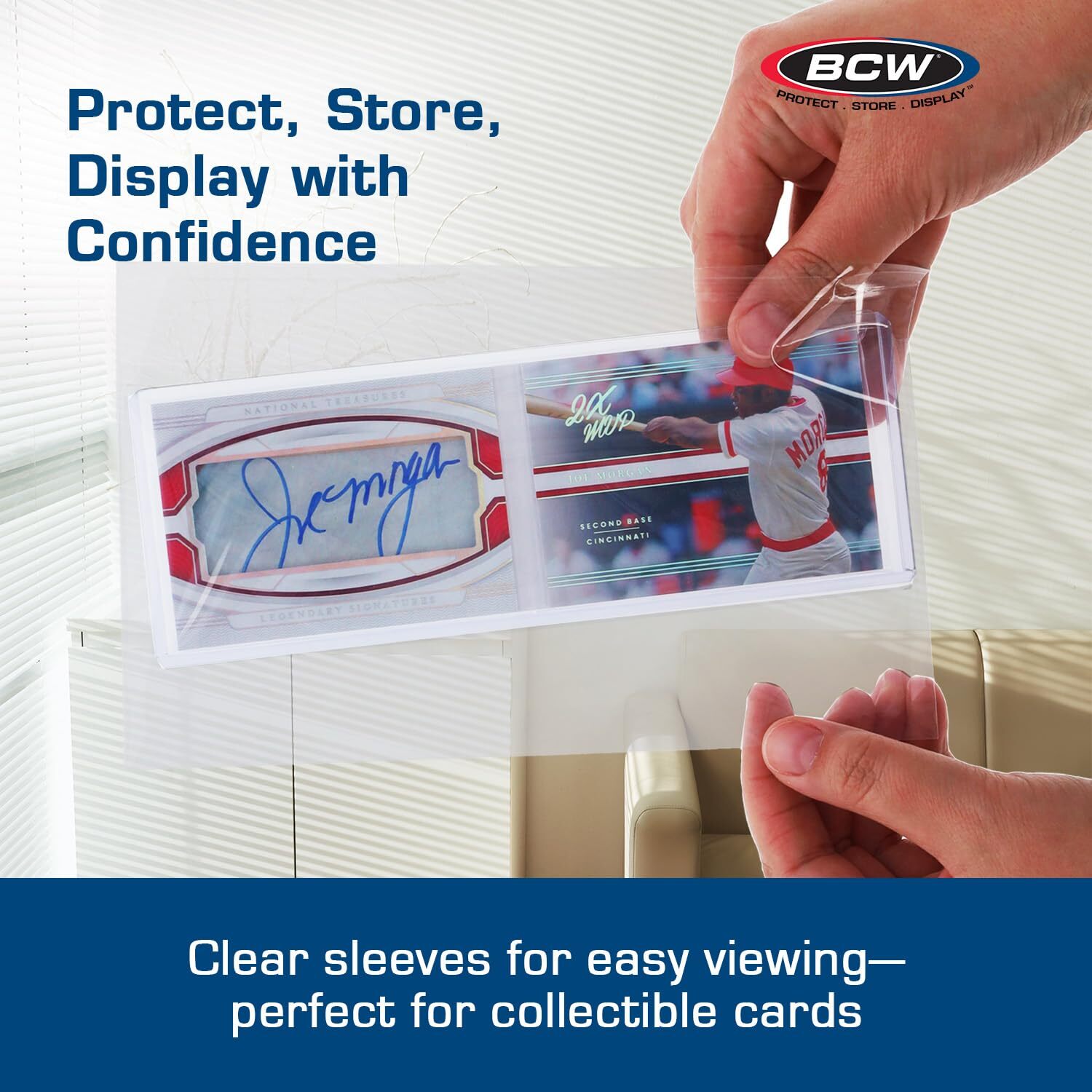 300 BCW Resealable Booklet Card Holders Bags Archival & Clear w/ Flap 3 Packs