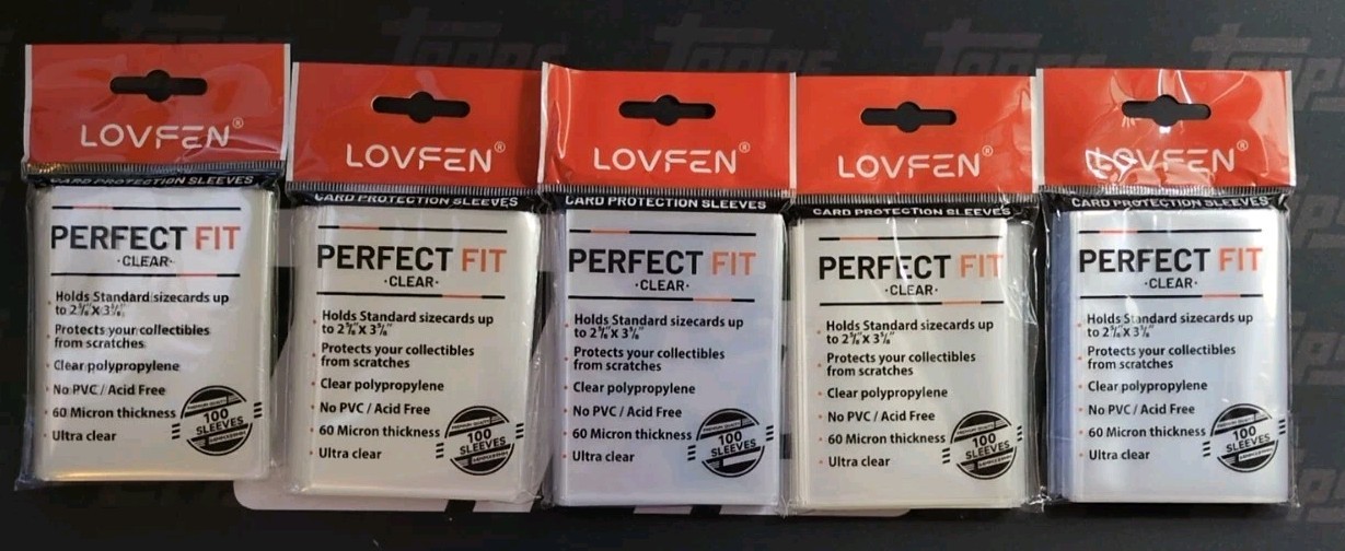 500 Perfect Fit Soft Card Penny Sleeves New No PVC Sports Trading Baseball Poly