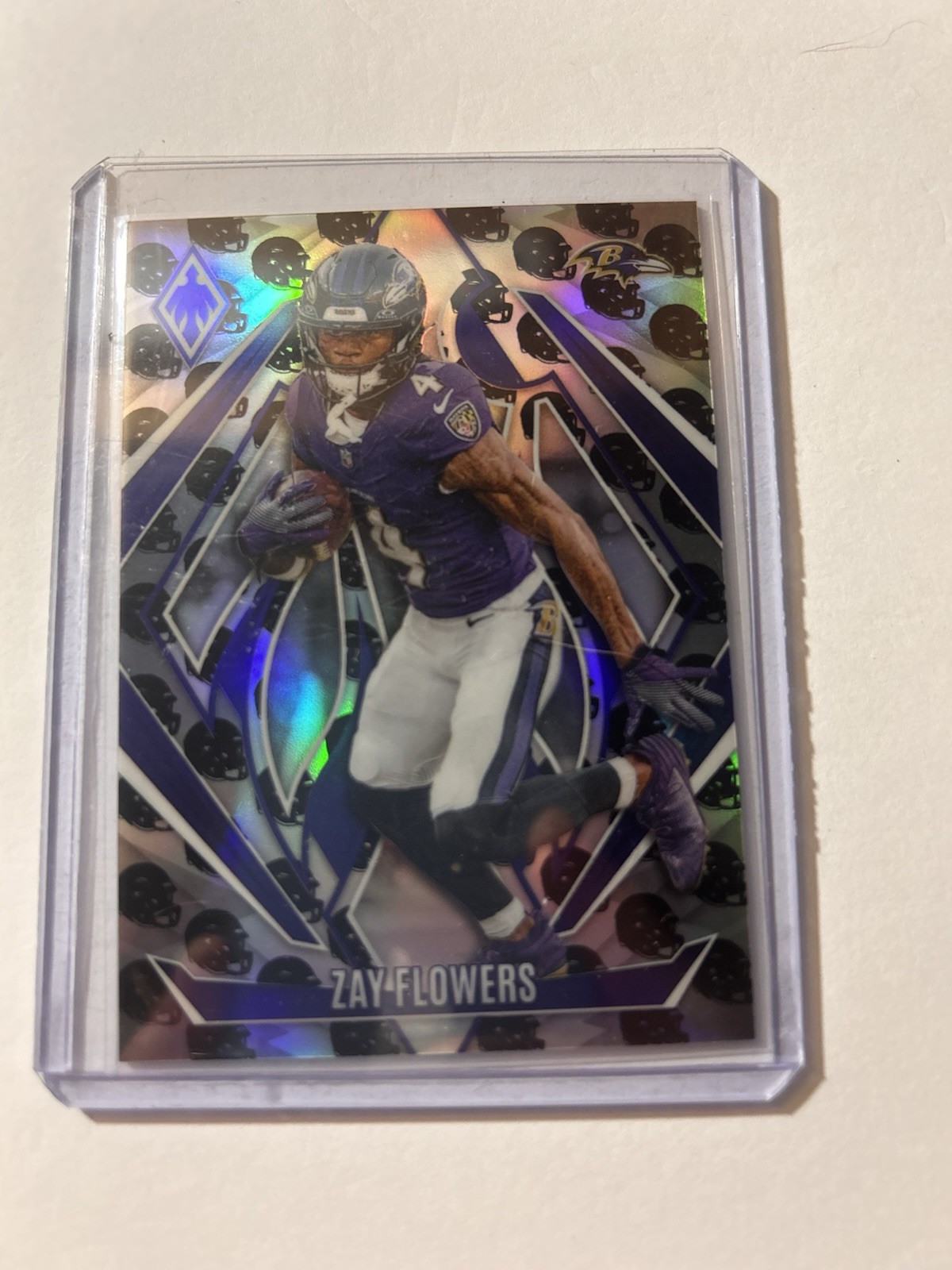 Panini Phoenix 2024 Zay Flowers helmet Baltimore Ravens #150 /399 NFL Card