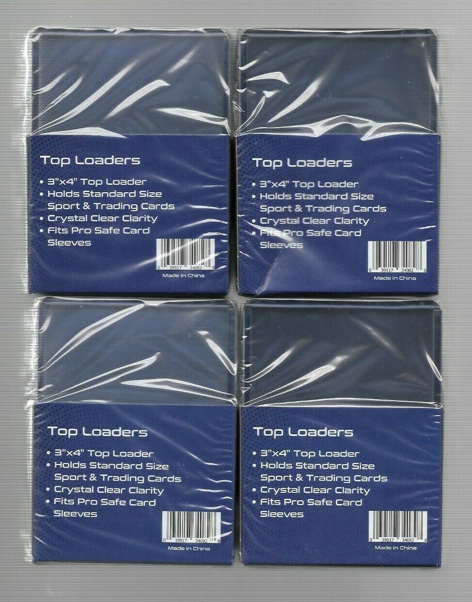 500 TOPLOADERS 3 X 4 CARD HOLDERS 35 PT + 500 SOFT SLEEVES NEW TOP LOAD