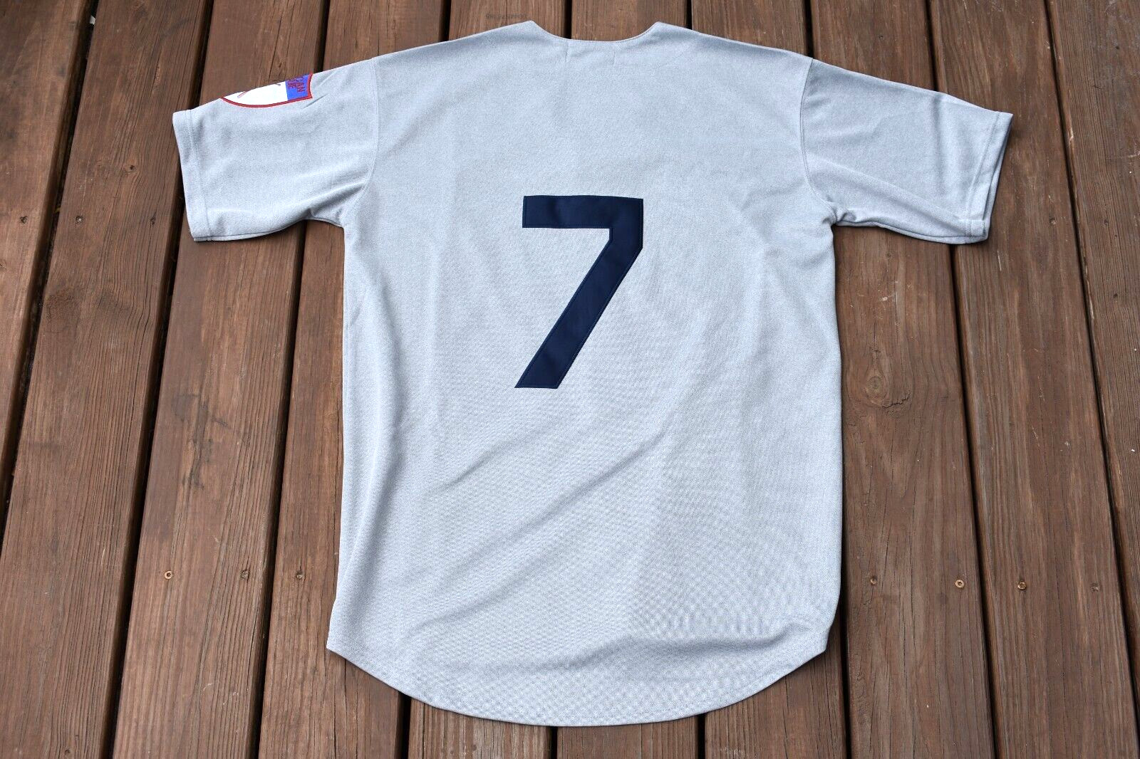 New Mickey Mantle New York Yankees Road AWAY Heavyweight Baseball Jersey L Large