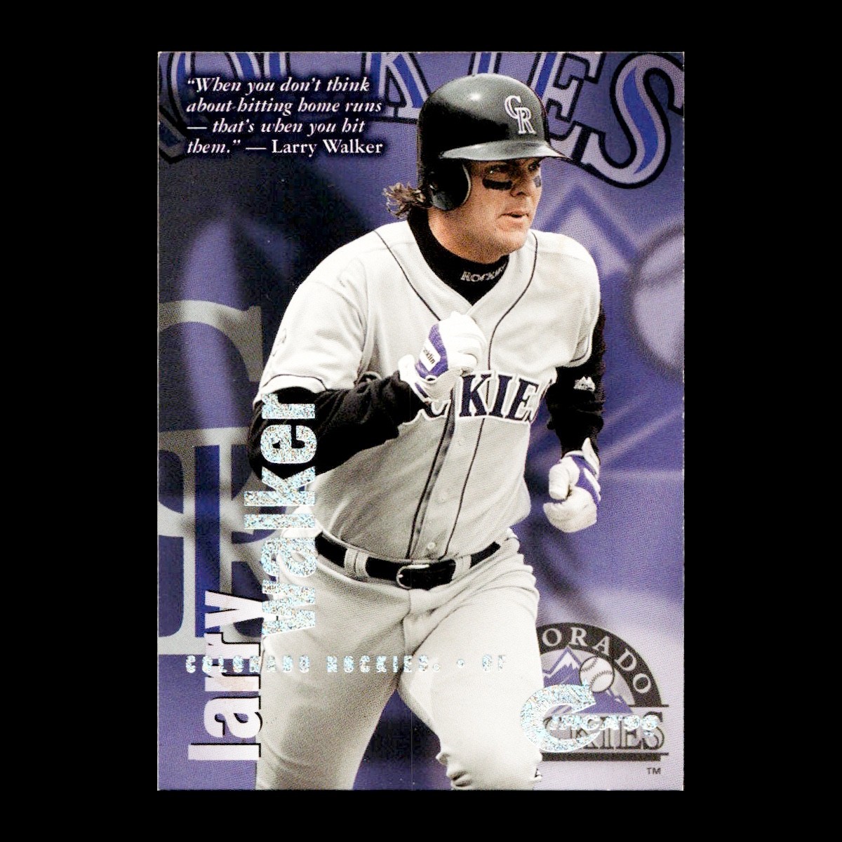 Larry Walker 1996 Skybox Circa Rave /150 Colorado Rockies