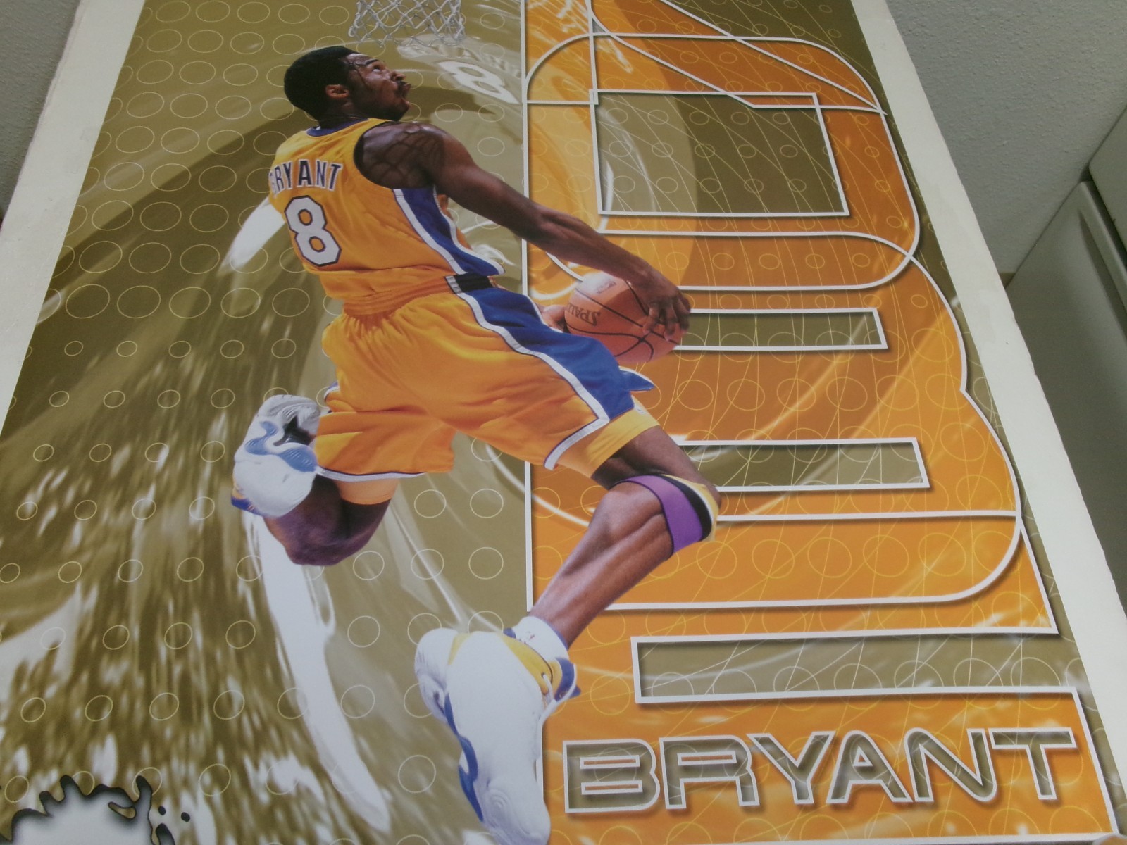 Original NBA Los Angeles Lakers Kobe Bryant 2000 Costacos Poster-24×36-BEAUTIFUL