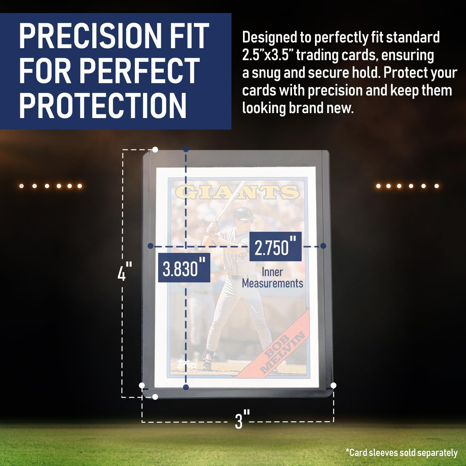 Premium Seamless 180PT – 50 Count Thick Top Loaders for Cards | Top Loader Card