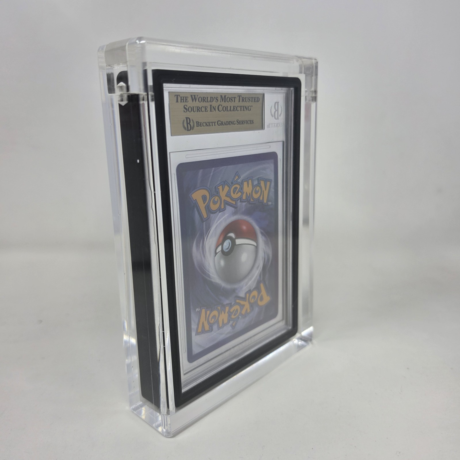 BGS Graded Card Acrylic Magnetic Display Case For Graded Guard Bumpers Installed