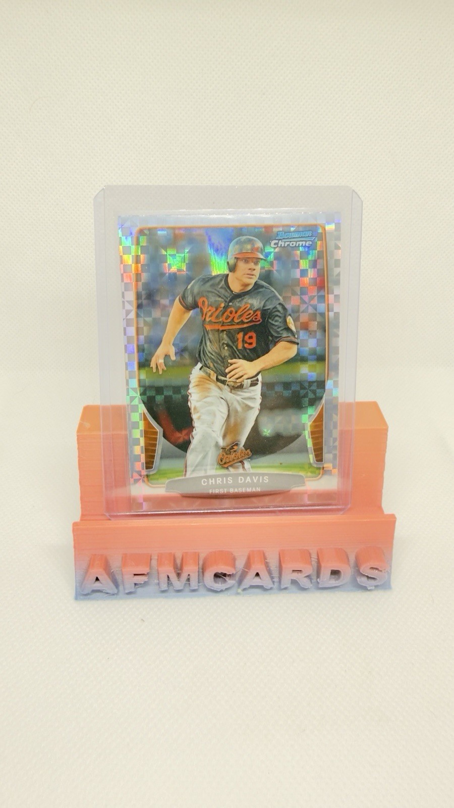 CHRIS DAVIS 2013 BOWMAN CHROME X FRACTOR BALTIMORE ORIOLES
