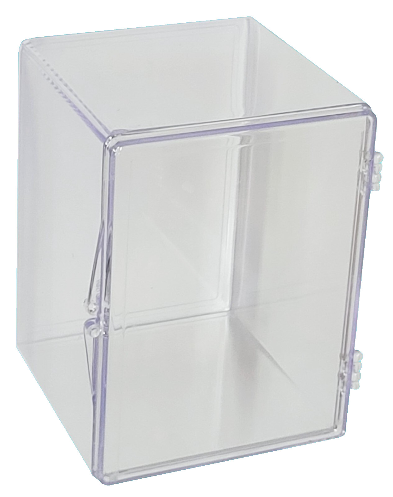 2 Ultra Pro 150 Count Hinged Clear Card Storage Boxes Case Holder Sports Trading