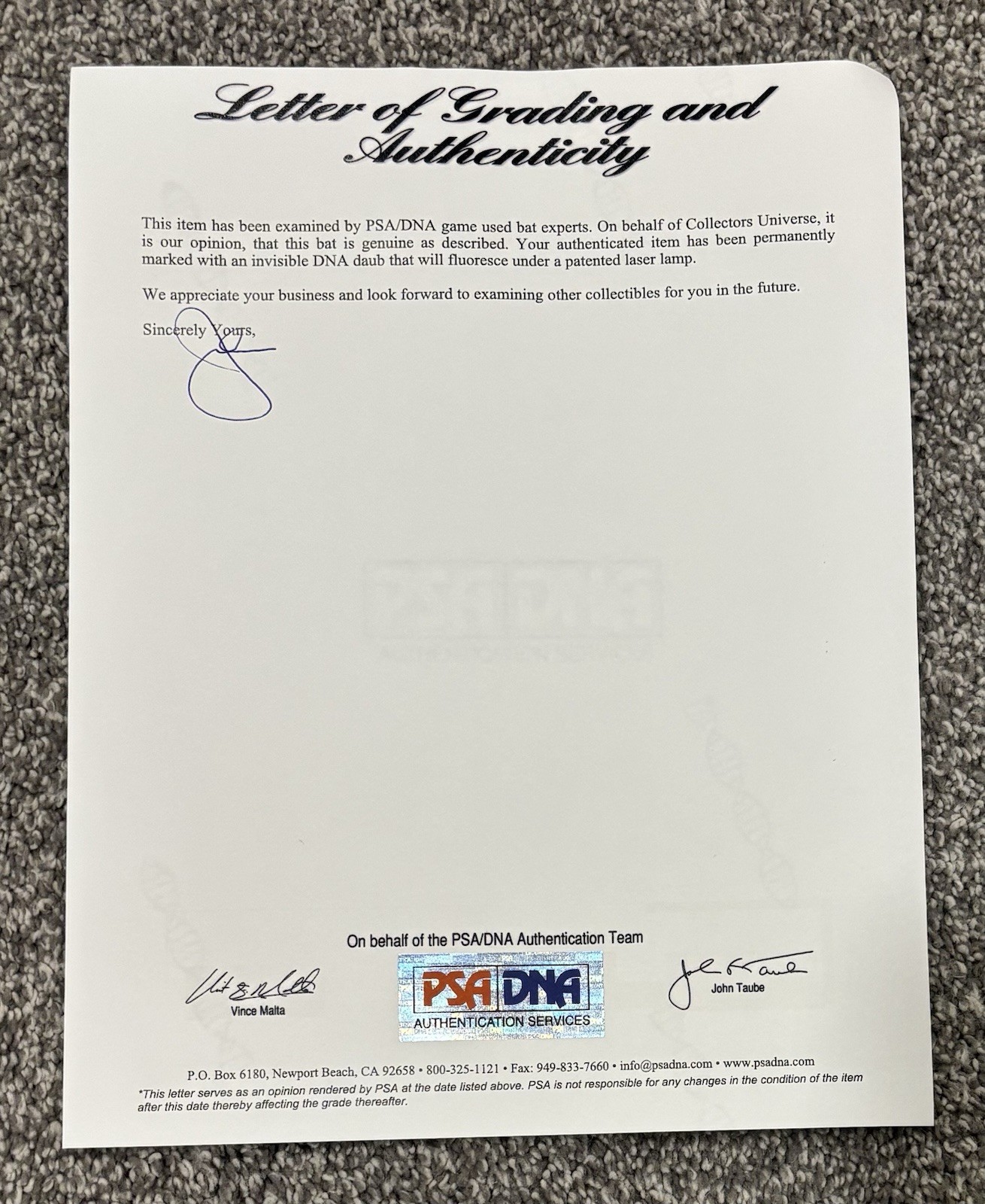 1998 Mark McGwire Game Used Bat – Used During Record 70 HR Season! PSA GU8