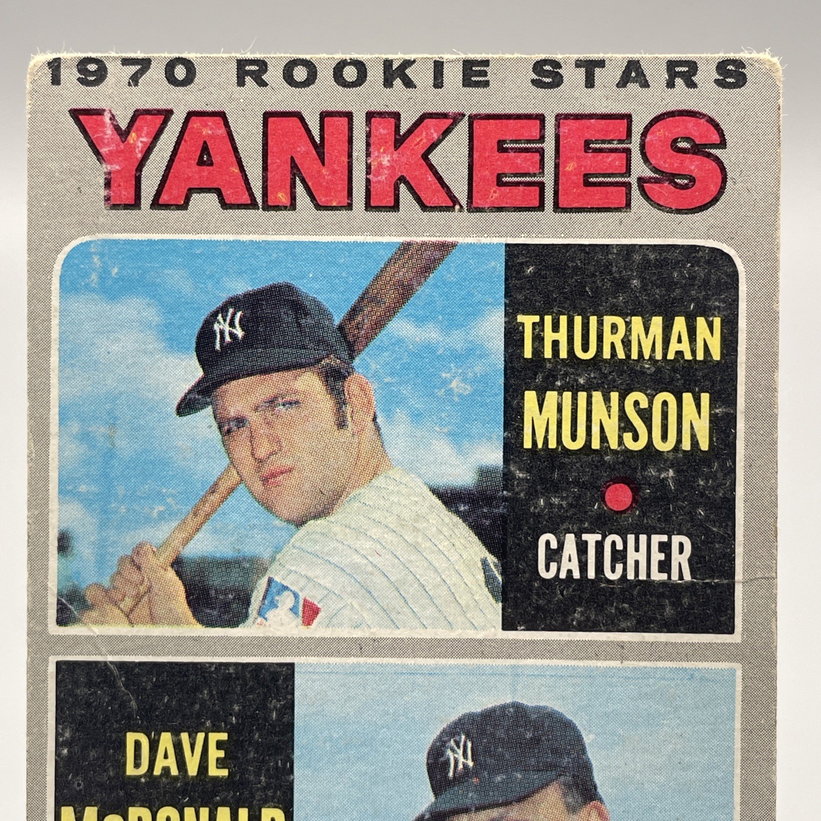 1970 Topps- #189 Thurman Munson -David McDonald 1970 Yankees Rookie Stars – Poor