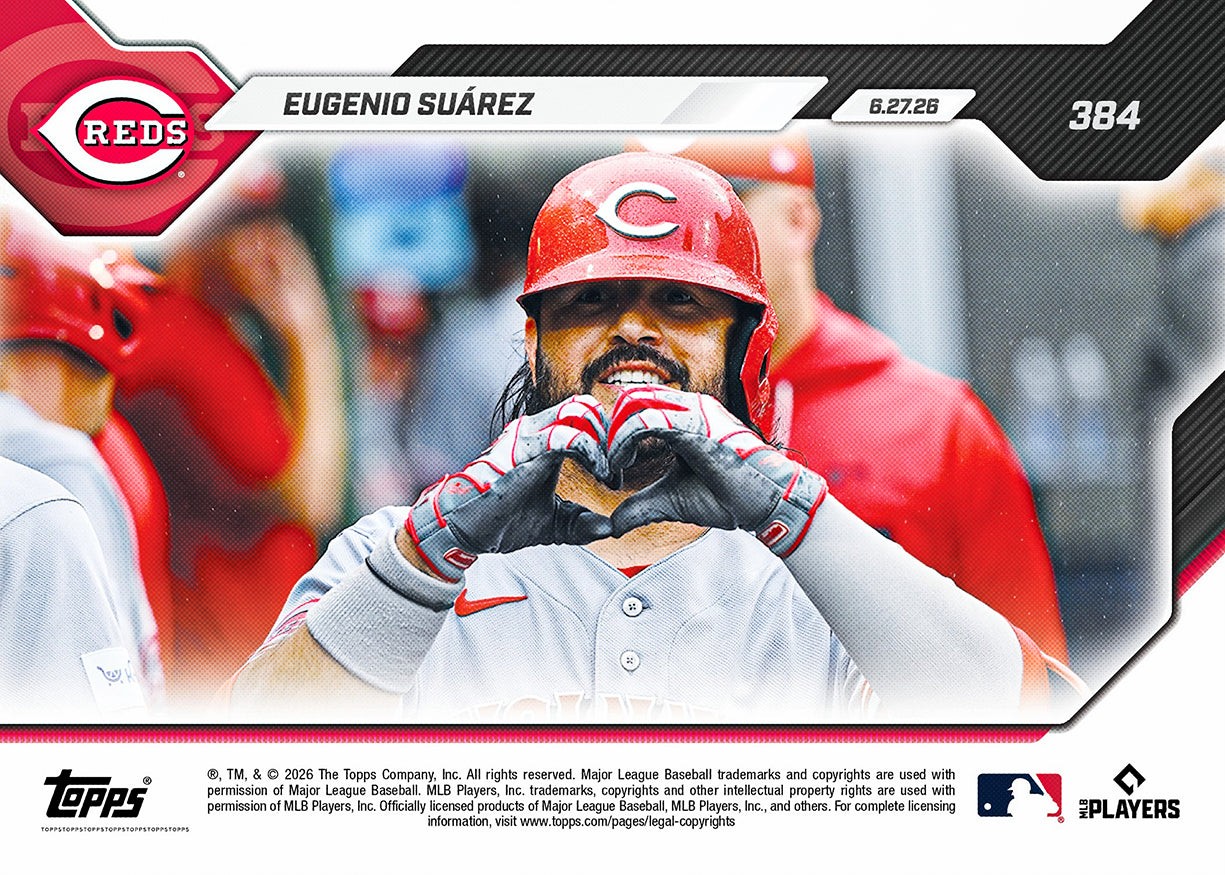 2026 Topps Now MLB #384 Eugenio Suarez Cincinnati Reds – PRESALE