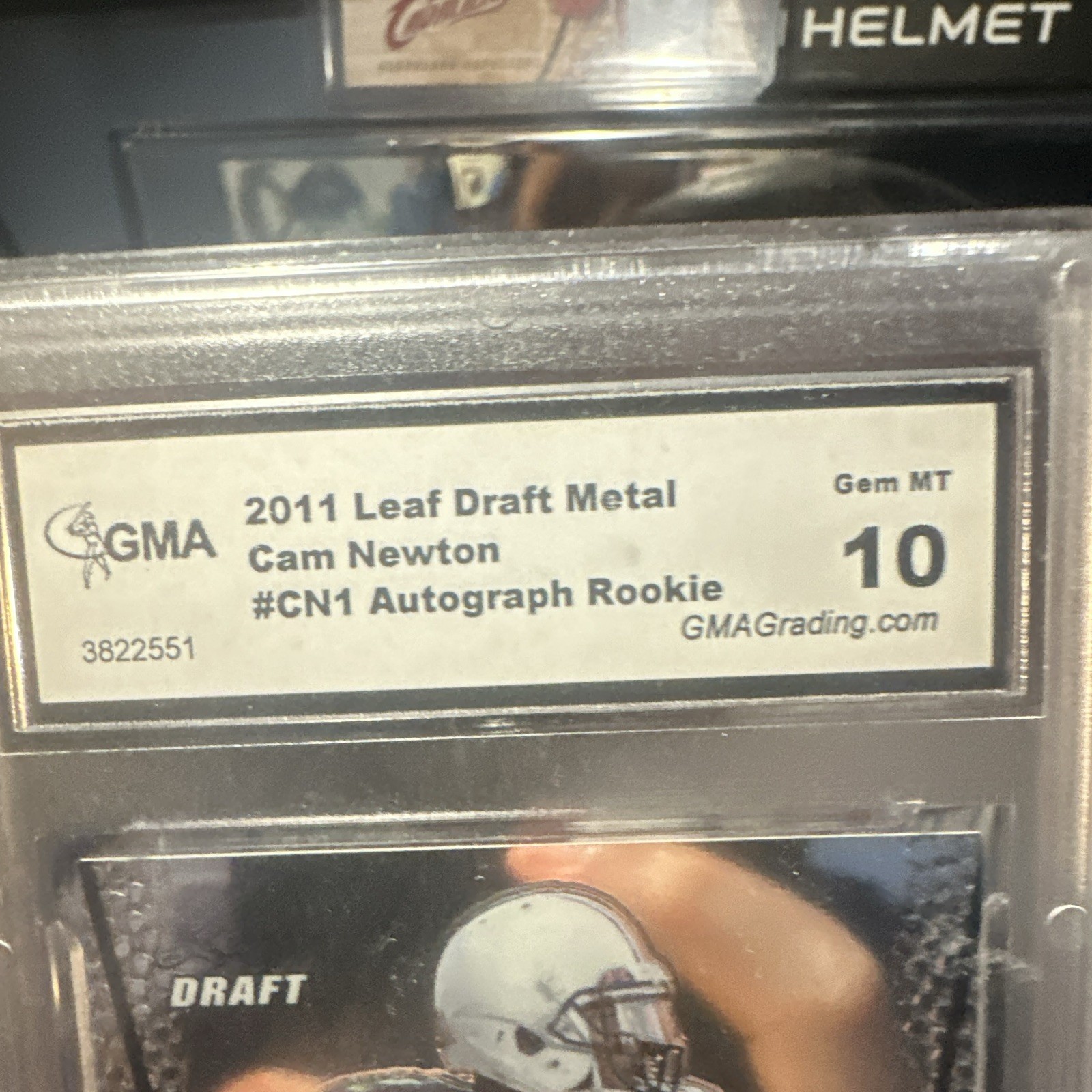 2011 Leaf Draft Metal Cam Newton #CN1 Autograph Rookie RC GMA 10 Auburn