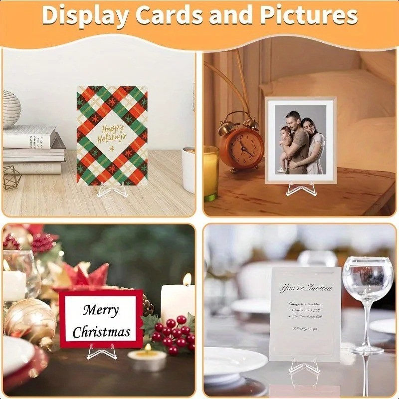 1-30Pcs Pack Clear Card Stands, Arcylic Card Display for Sports Graded