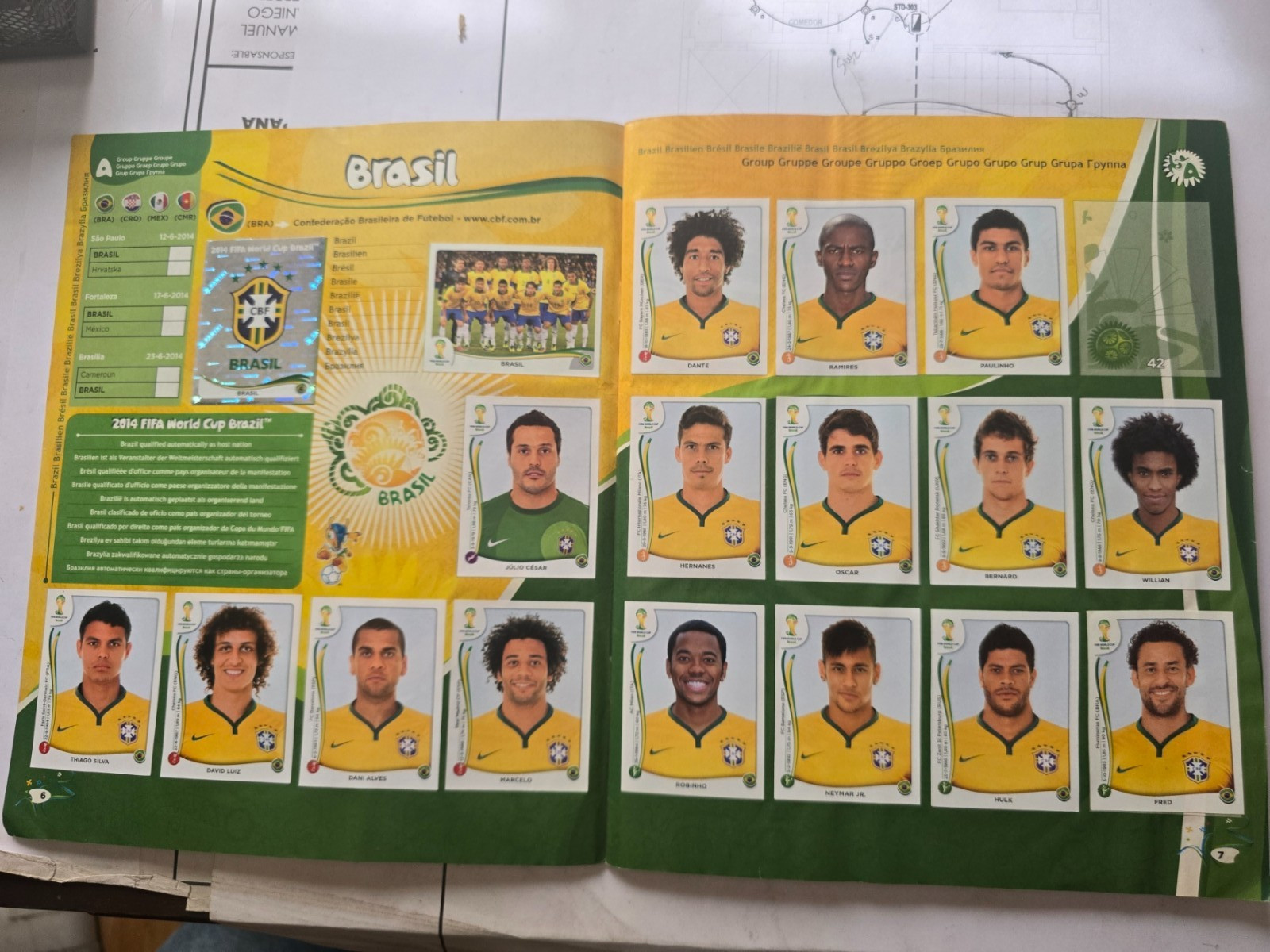 PANINI World Cup Brazil 2014 Album (only missing 15 stickers)