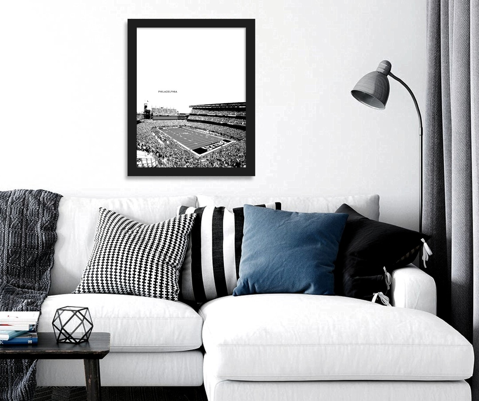 LINCOLN FINANCIAL FIELD Framed STADIUM Skyline Photo Picture 8×10 / 11×14 (V2)