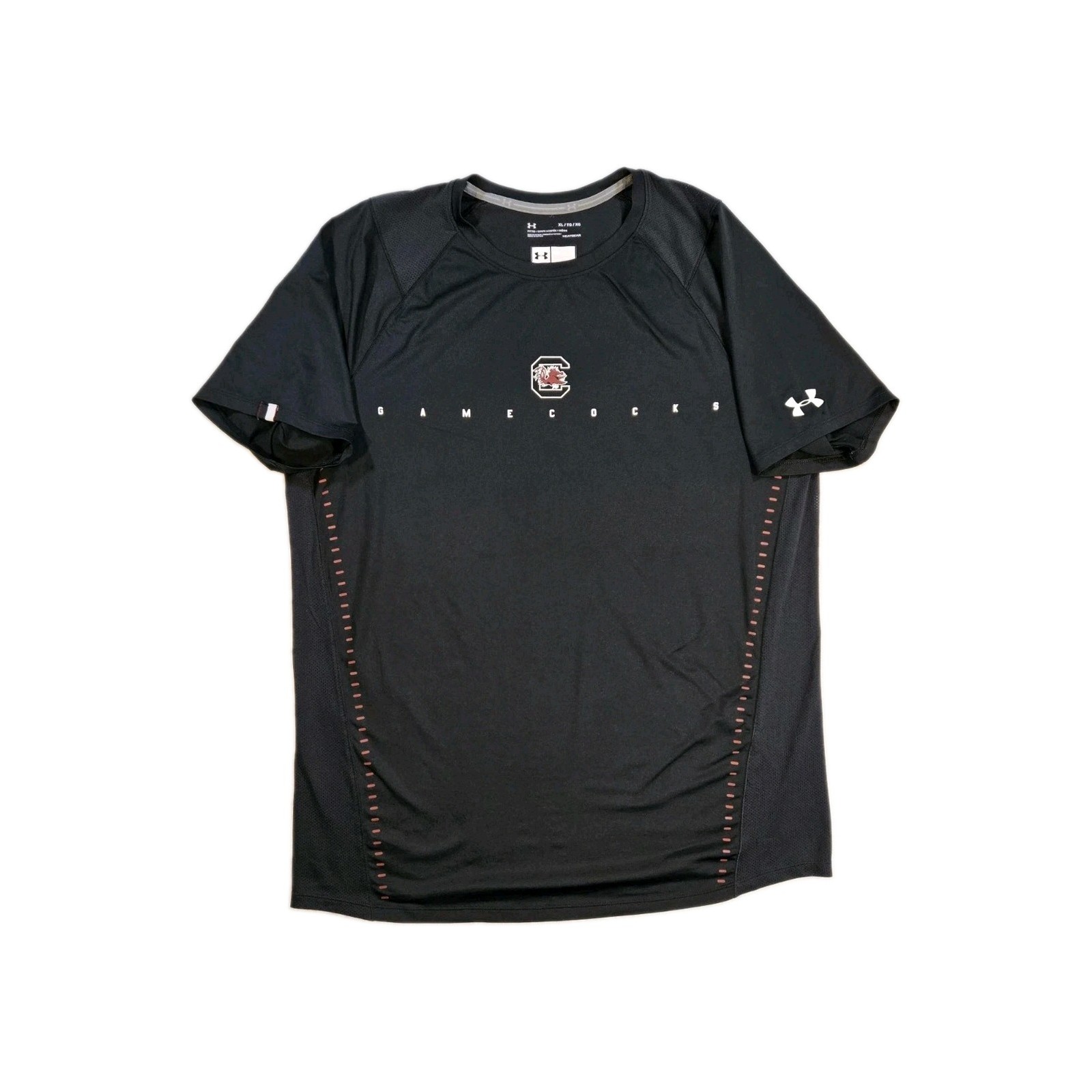 Mens Under Armour South Carolina Gamecocks HeatGear Performance T Shirt Black XL