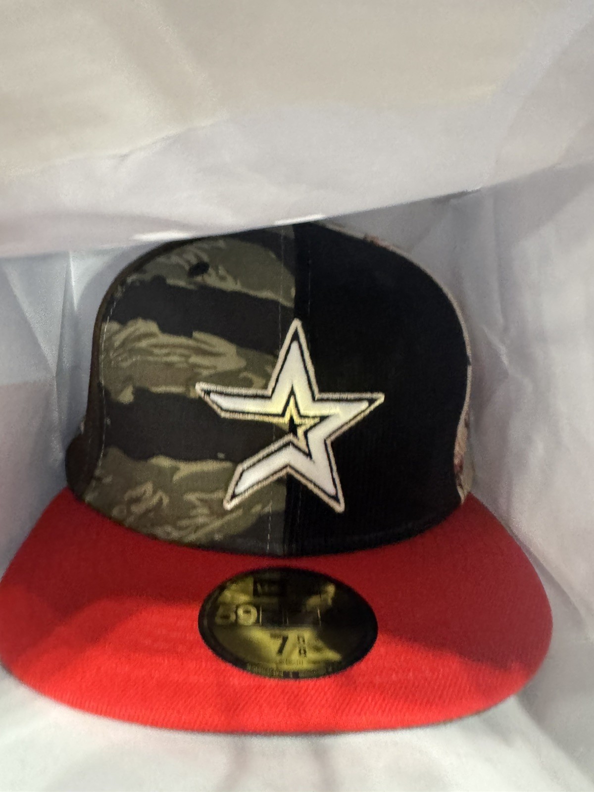 Chase B x MLB Maximal 2.0 New Era Houston Astros Fitted Hat Size 7 5/8