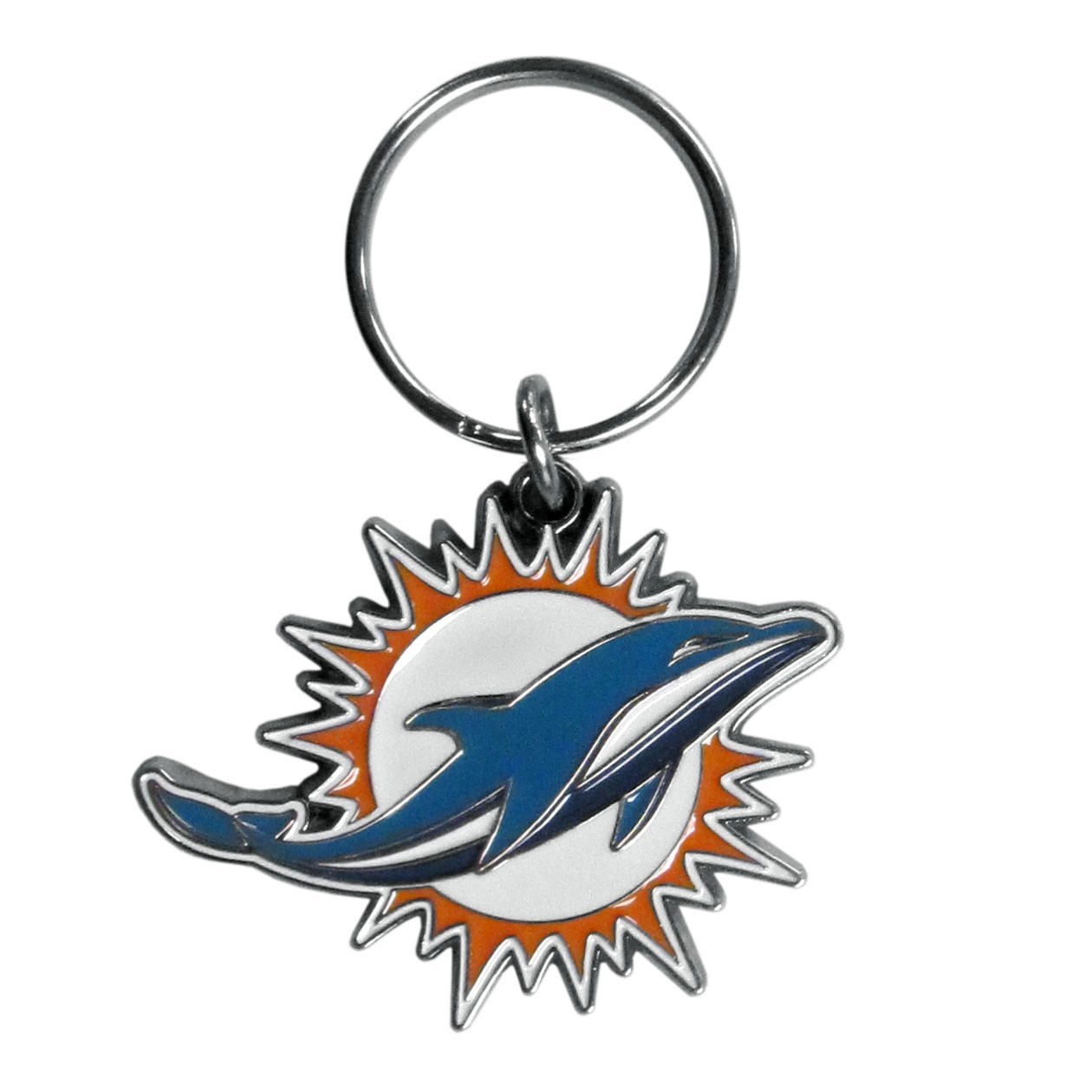 NFL Team Logo Metal Keychain—Official Team Colors—Fan Collectible Free Shipping